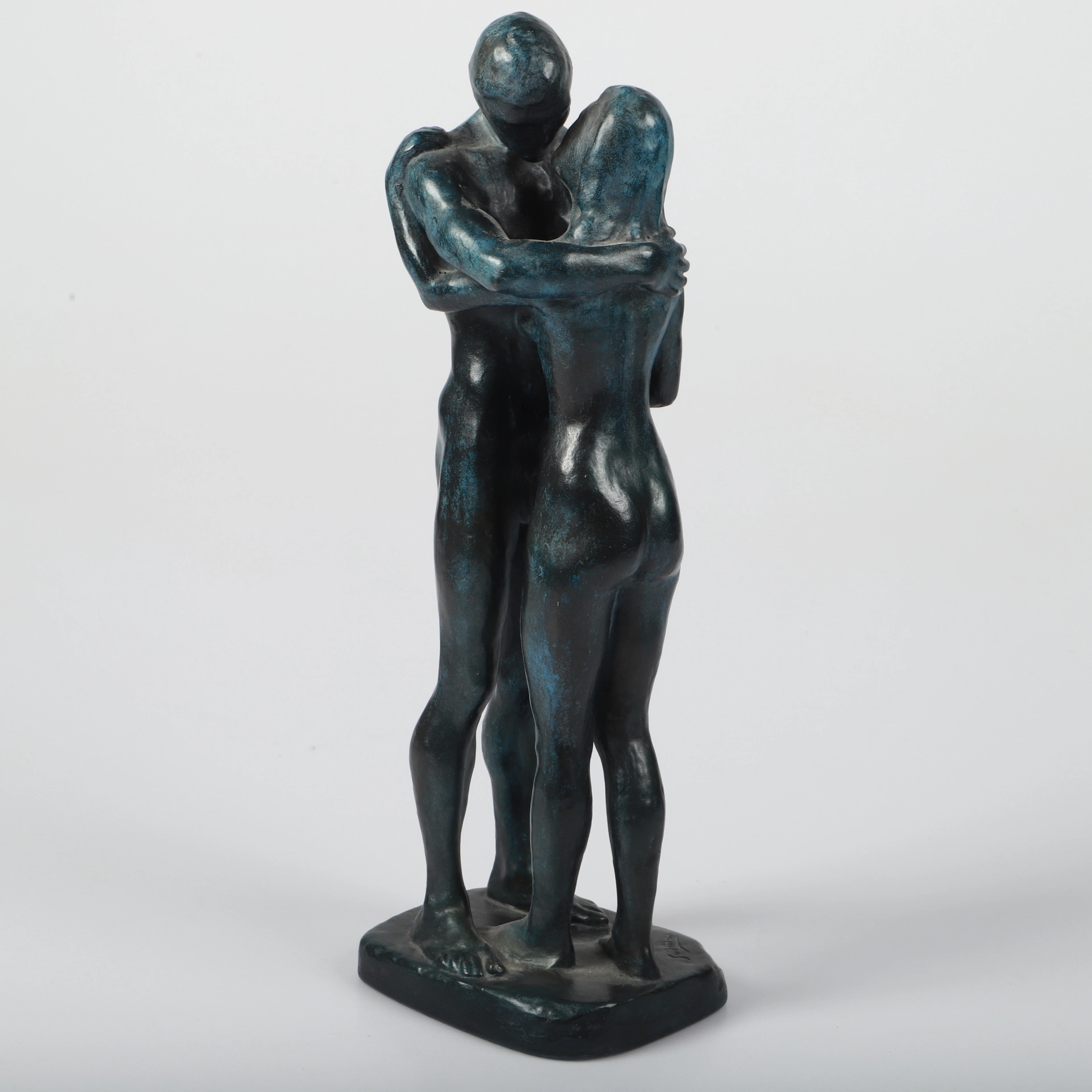 GUDMAR OLOVSON. Skulptur, "Les deux arbres", patinerad gips, signerad.