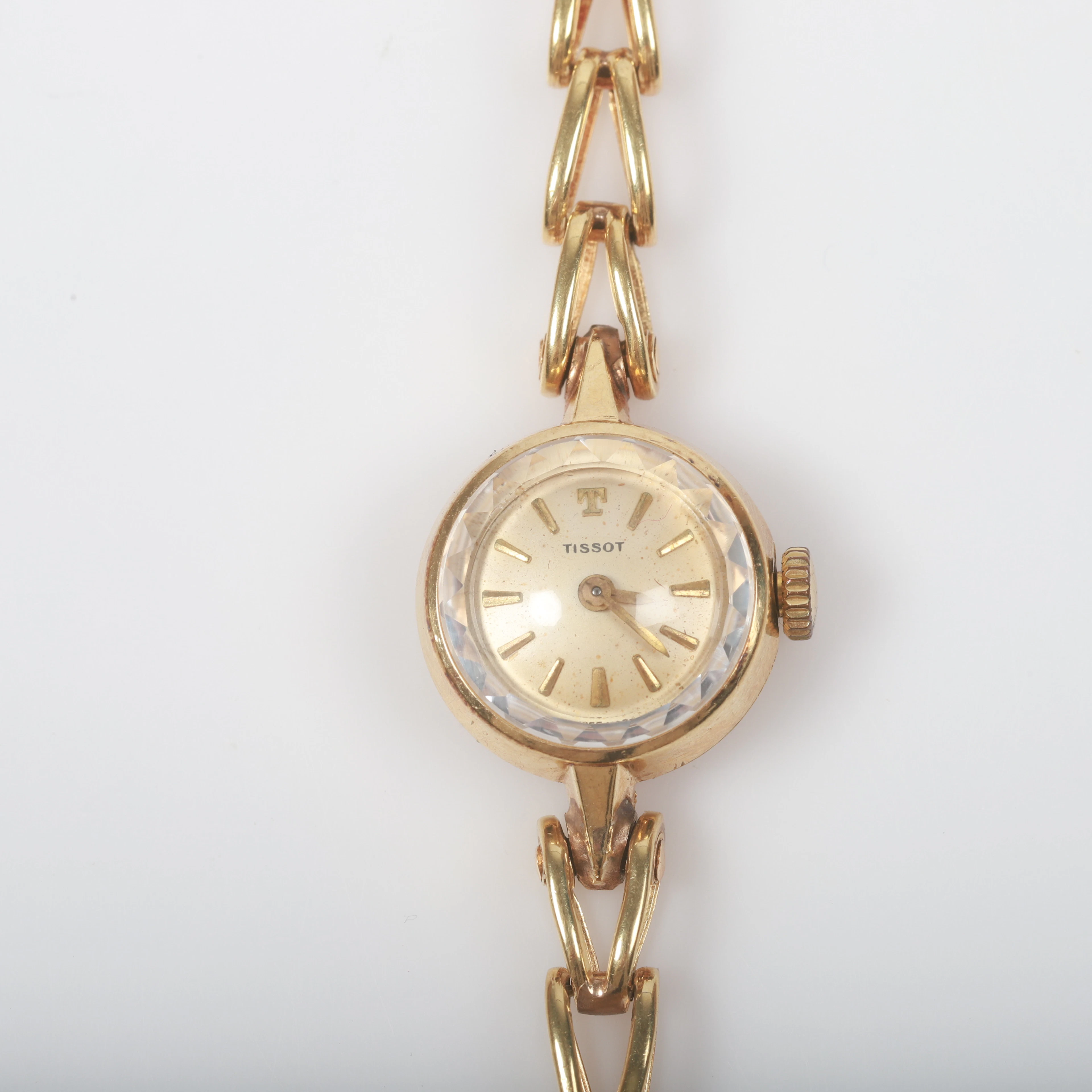 DAMARMBANDSUR, Tissot, 18 K guld.