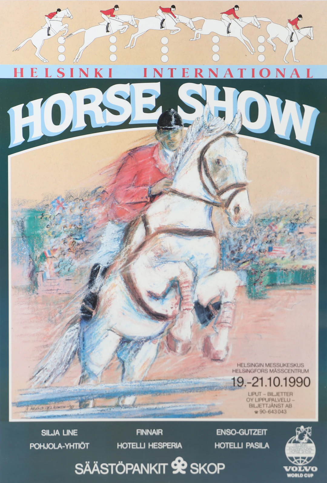 AFFISCH, Helsinki Horse Show.