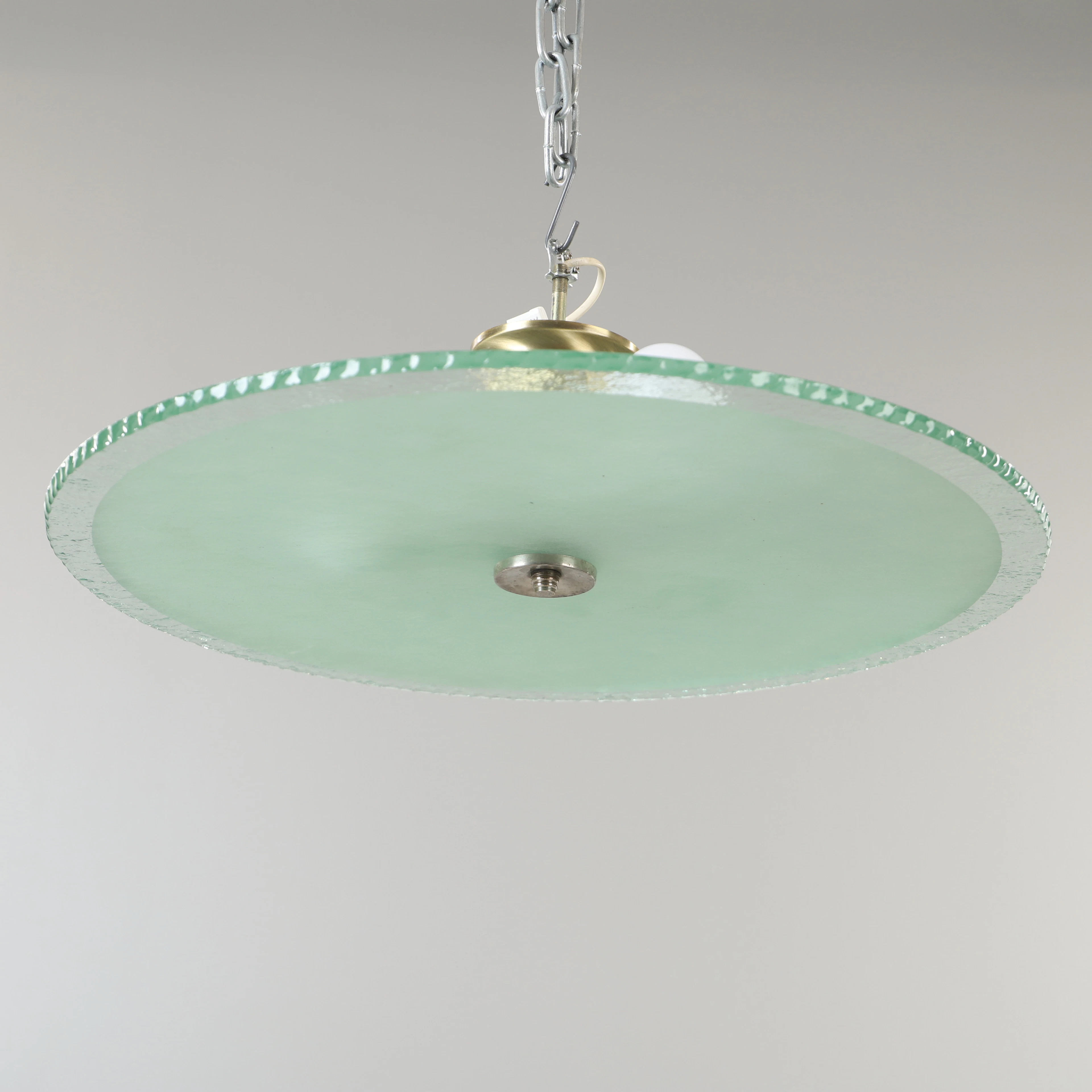 TAKPLAFOND, glas och metall, 1940/40-tal.