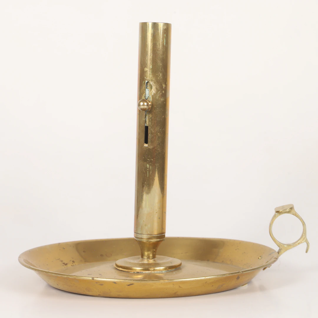 ATTLJUSSTAKE, stor modell, mässing, 1900, tal.