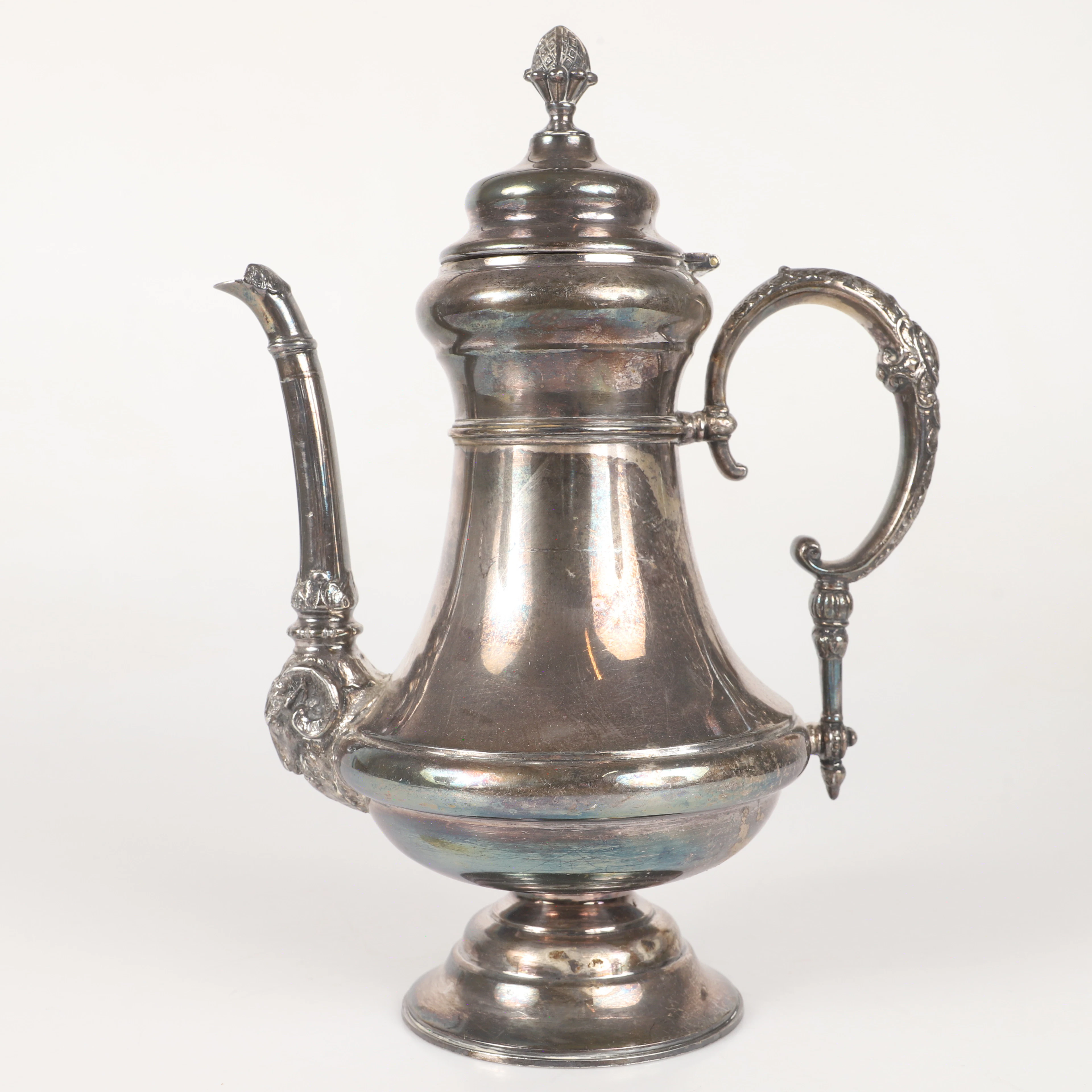 KAFFEKANNA, nysilver, Württembergische Metallwarenfabrik, rokokostil, 1900-tal.