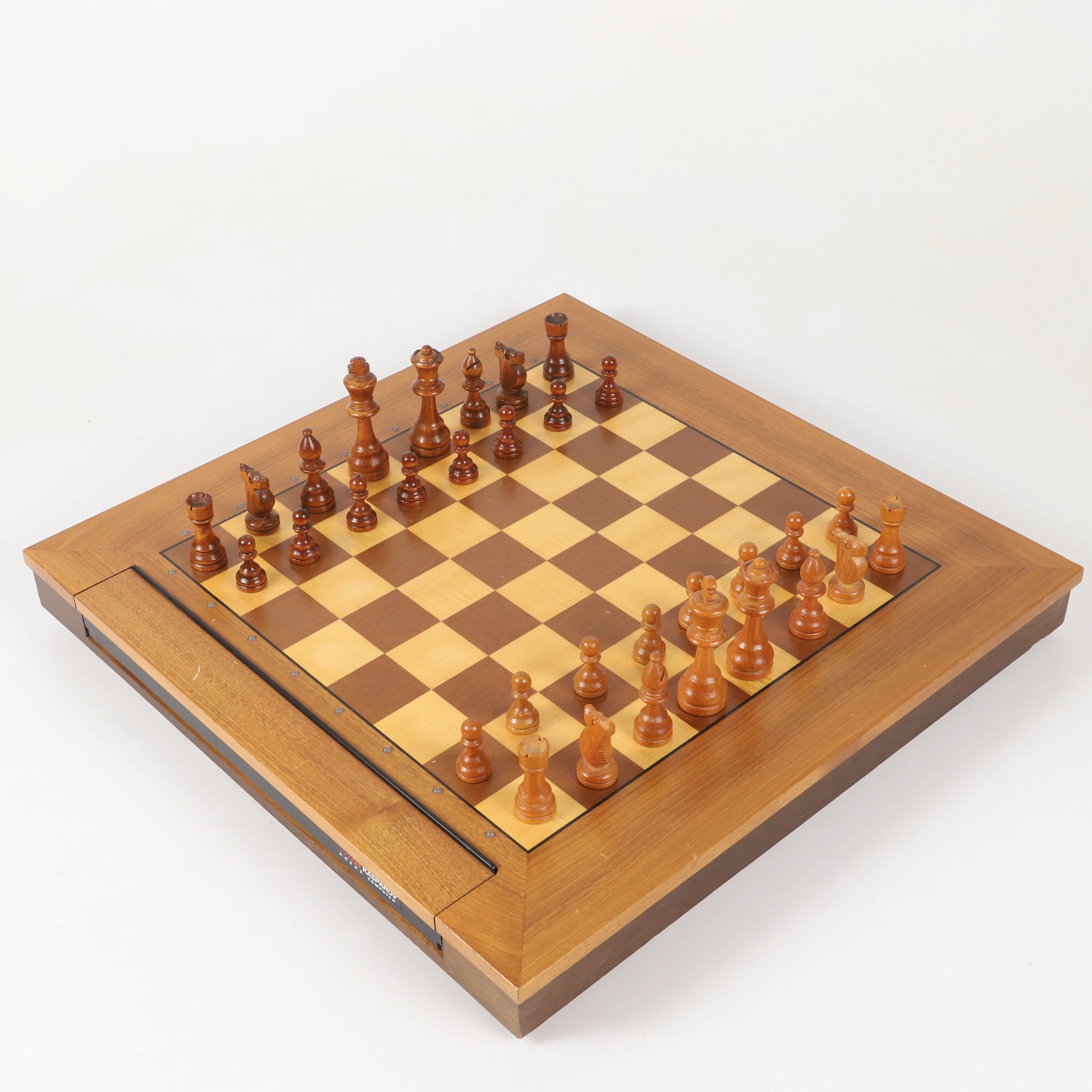 SCHACKDATOR, "Galileo",trä/elektronik, Kasparov Chess Computer, Schweiz.