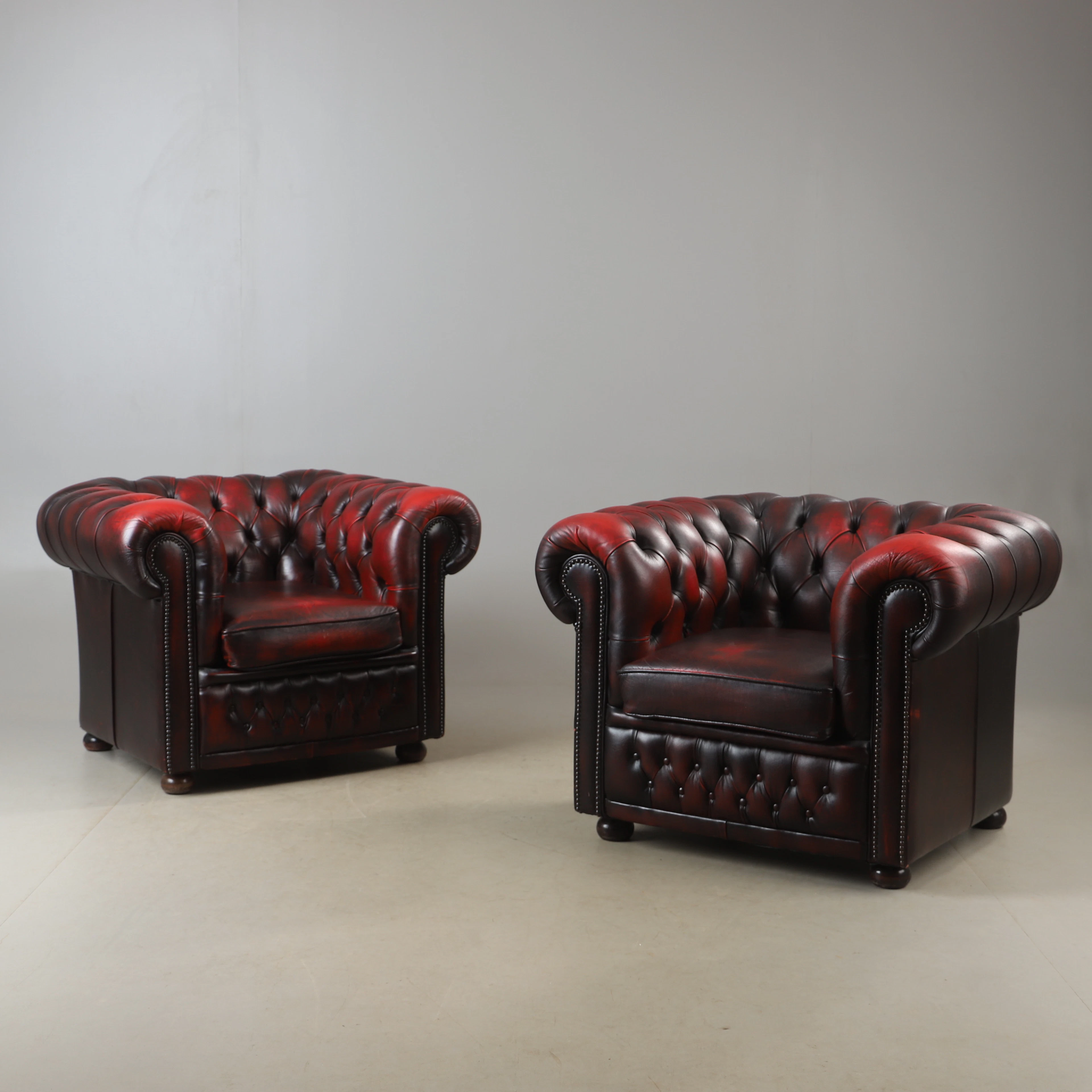 FÅTÖLJER, 1 par, skinnklädsel, Winchester furniture, England, che
