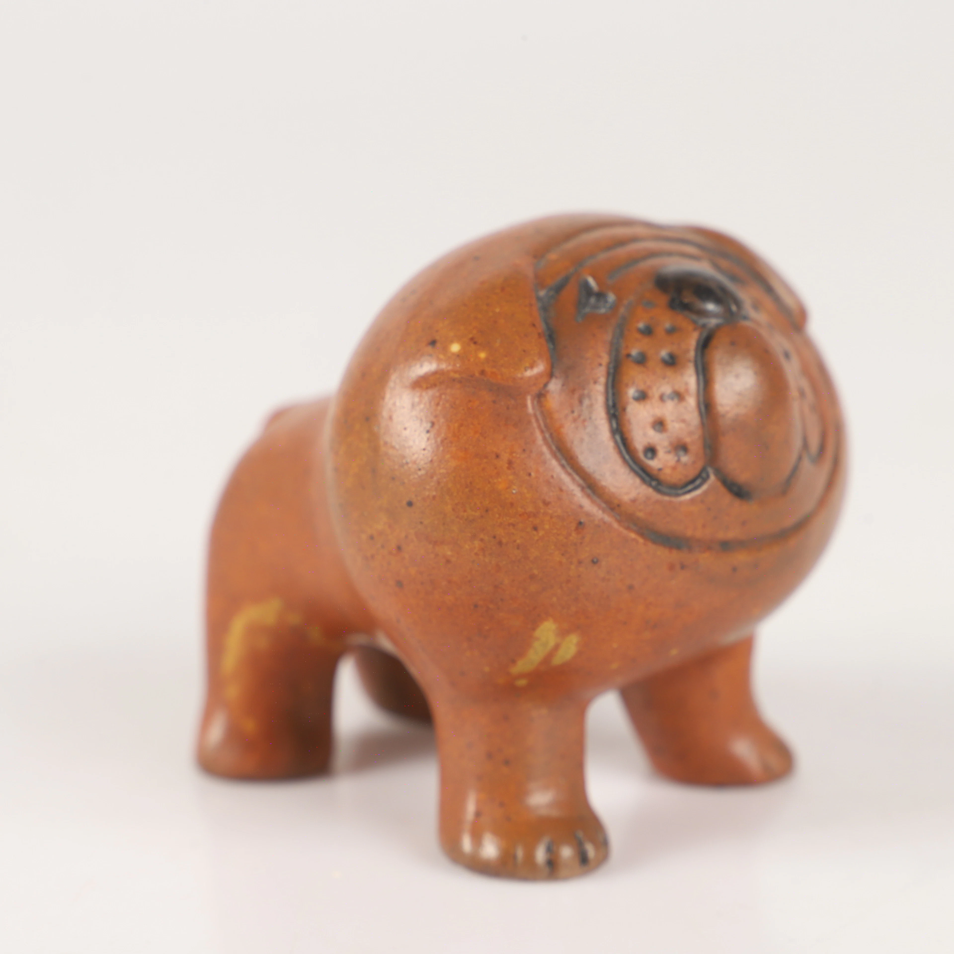 LISA LARSON. Figurin, "Bulldog", stengods, Gustavsberg.