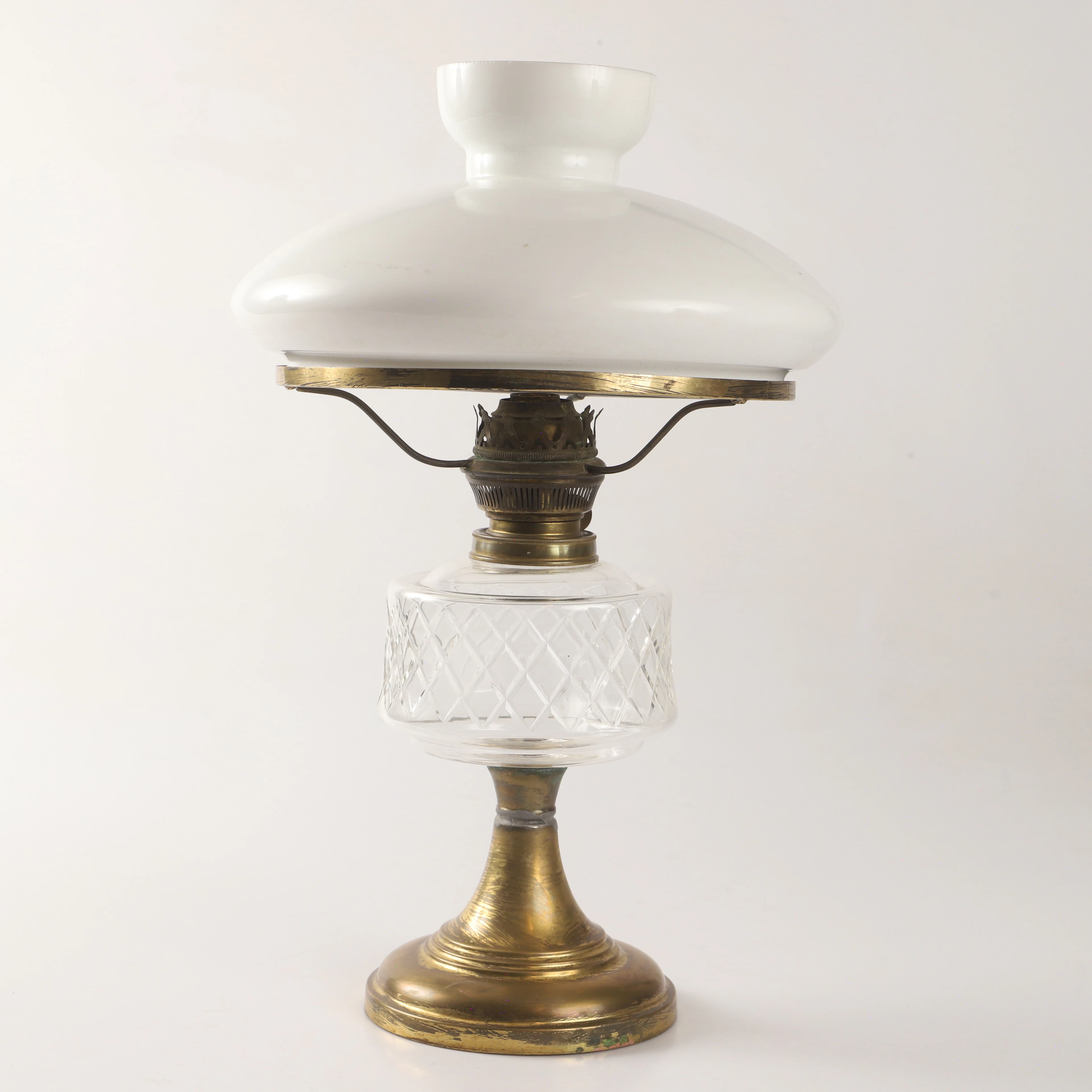 FOTOGENLAMPA, mässing och glas,sekelskiftet 1800-/1900-tal.