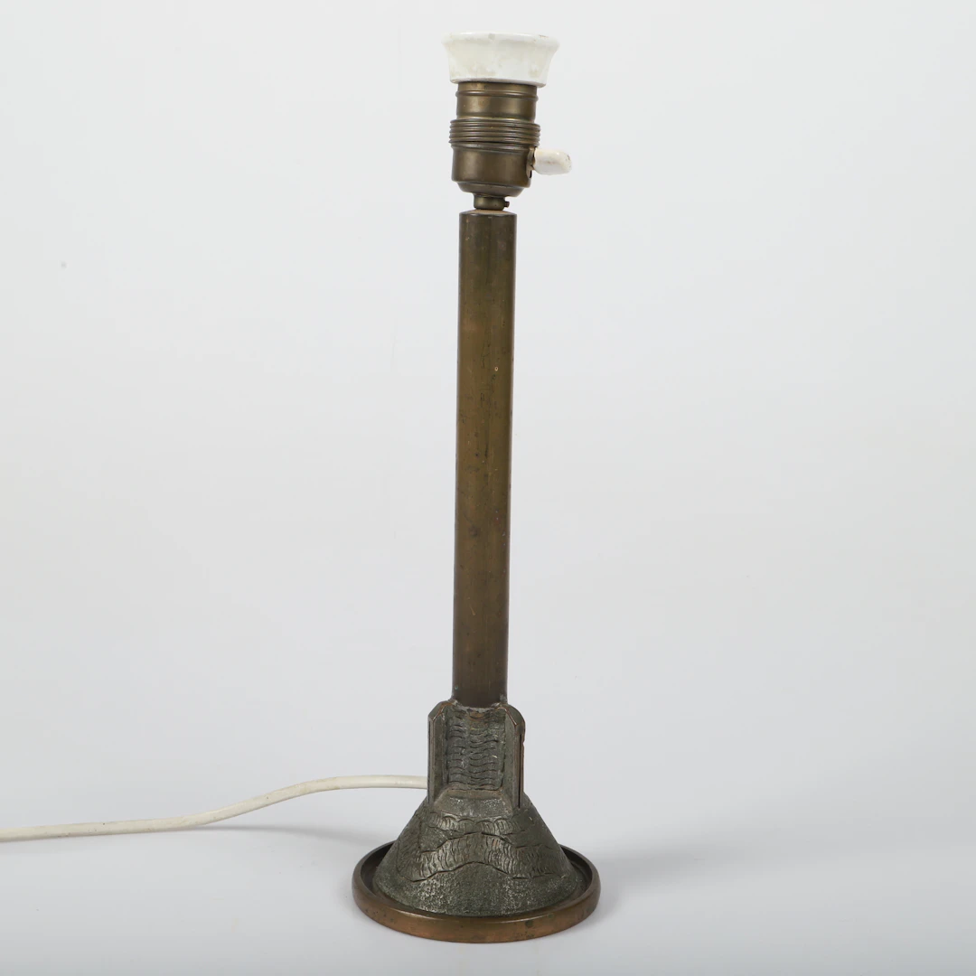BORDSLAMPA, mässing, 1900-tal.
