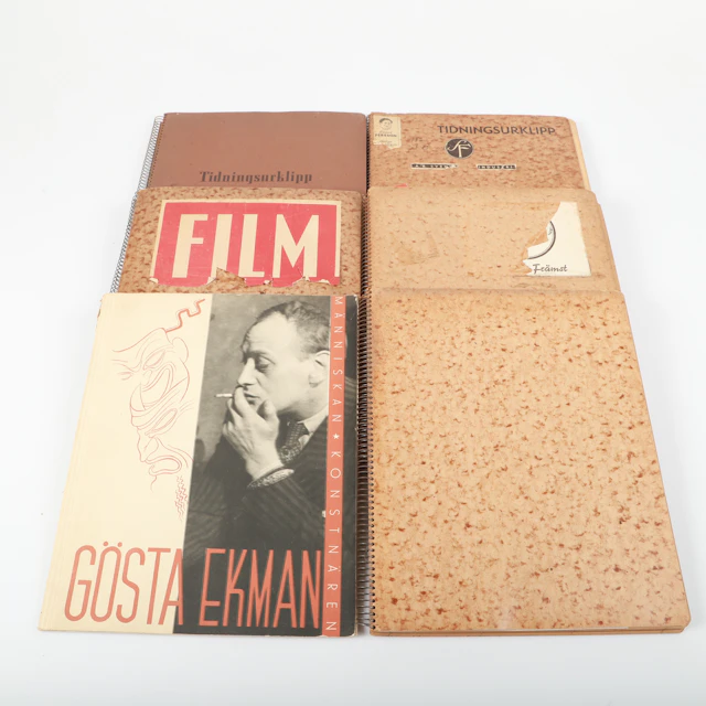 KLIPPBÖCKER M. M. 6 stycken, bl. a. "FilmJournalen", 1950-talet.