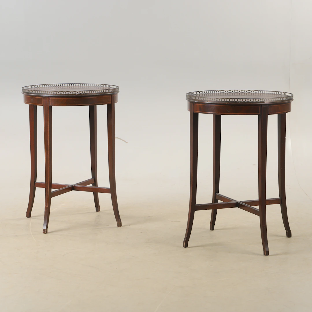 SIDOBORD, 1 par, mahogny och intarsia, Fine arts grand, Furniture