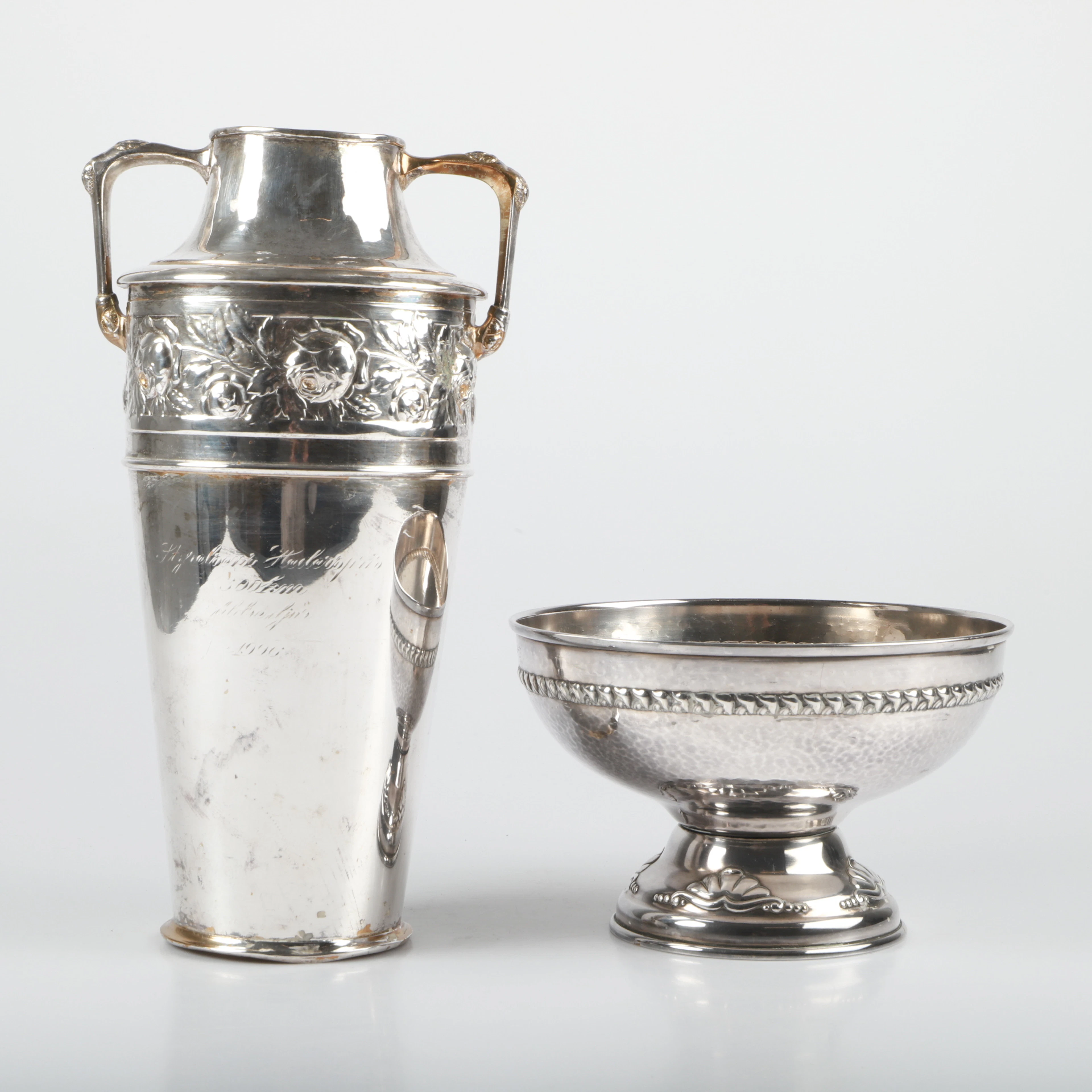 VAS OCH SKÅL, nysilver, bl. a. HMN Bavaria, 1926.