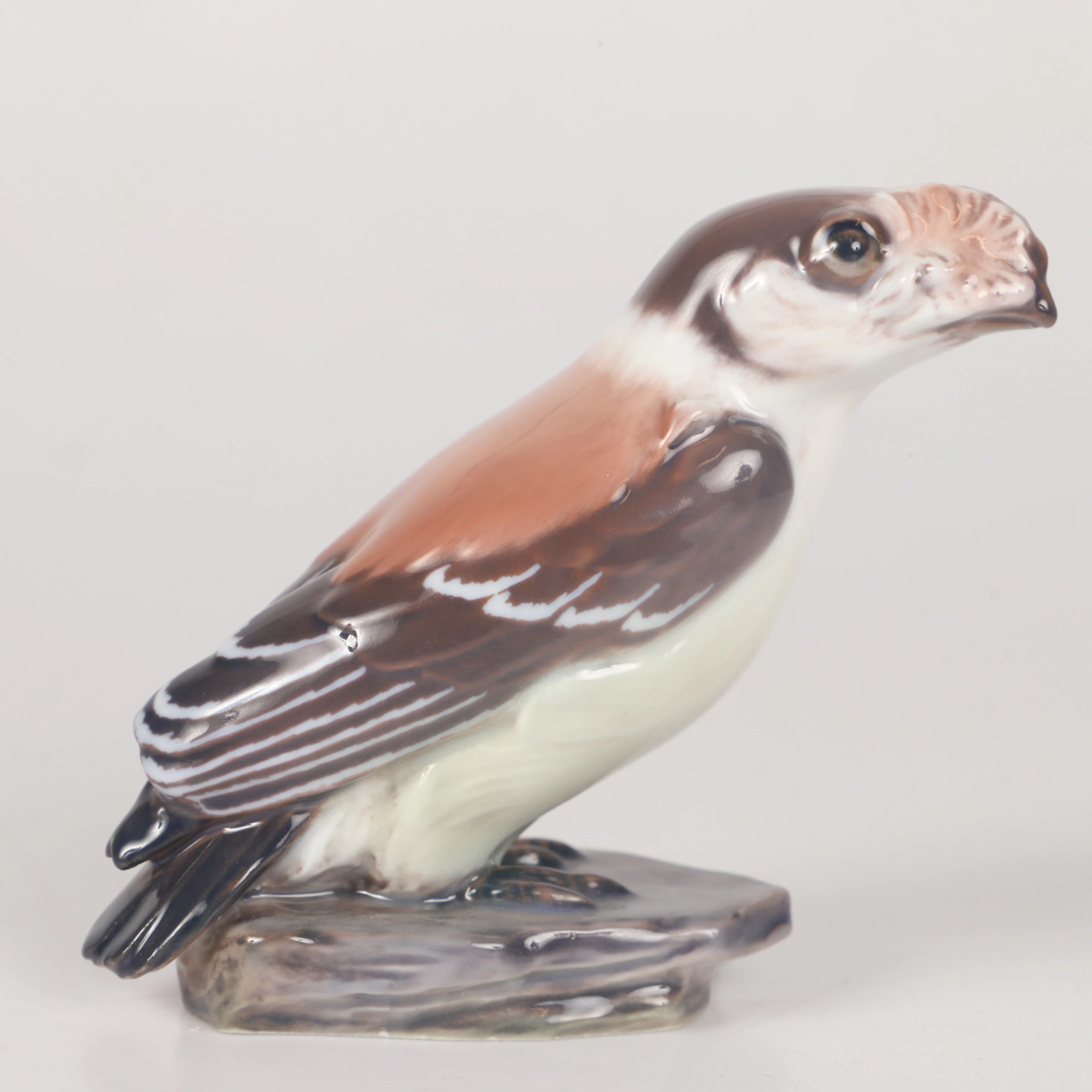FIGURIN, afrikansk klipphöna, porslin, Dahl Jensen, Danmark.