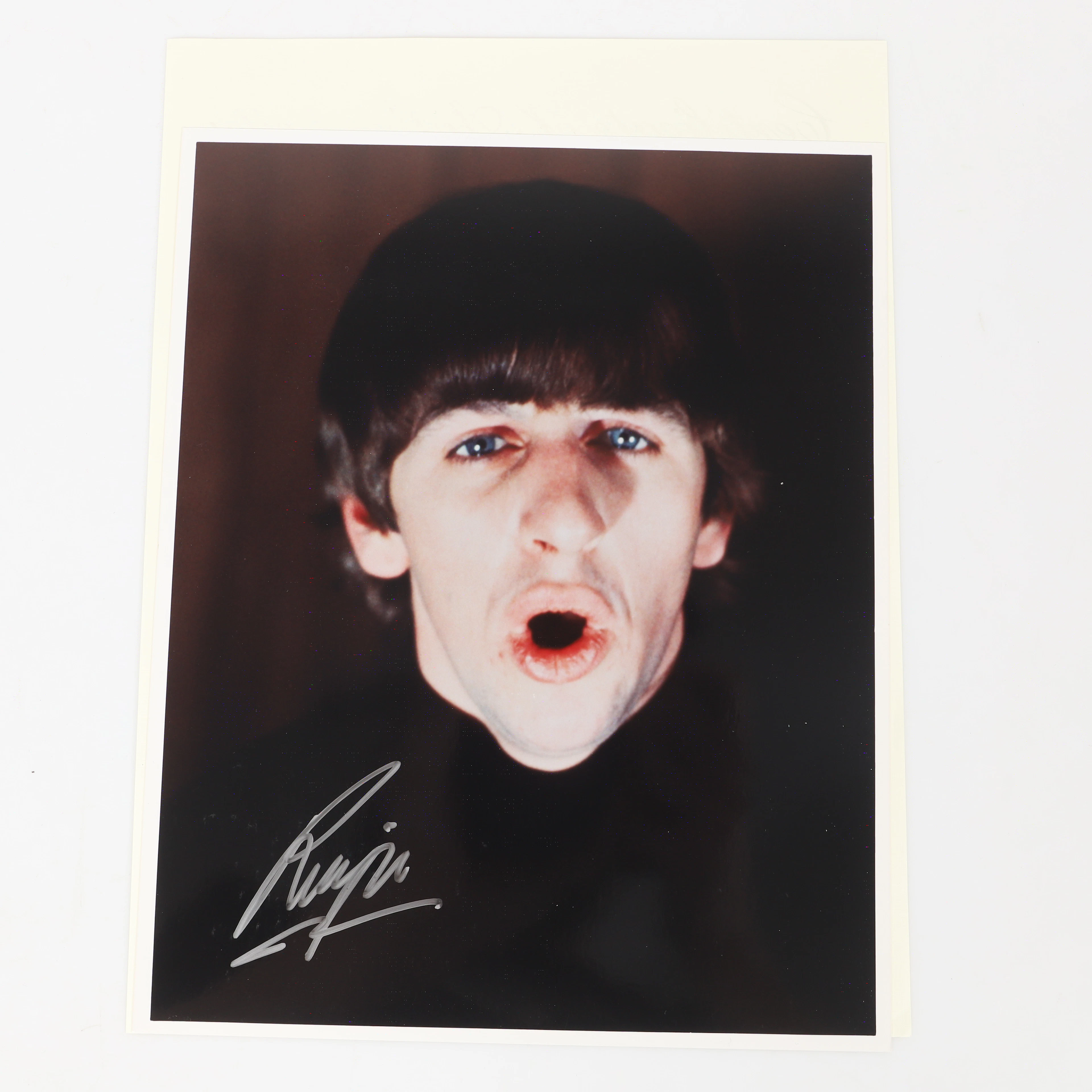 RINGO STARR. Autograf på foto, Autograph Store, USA.