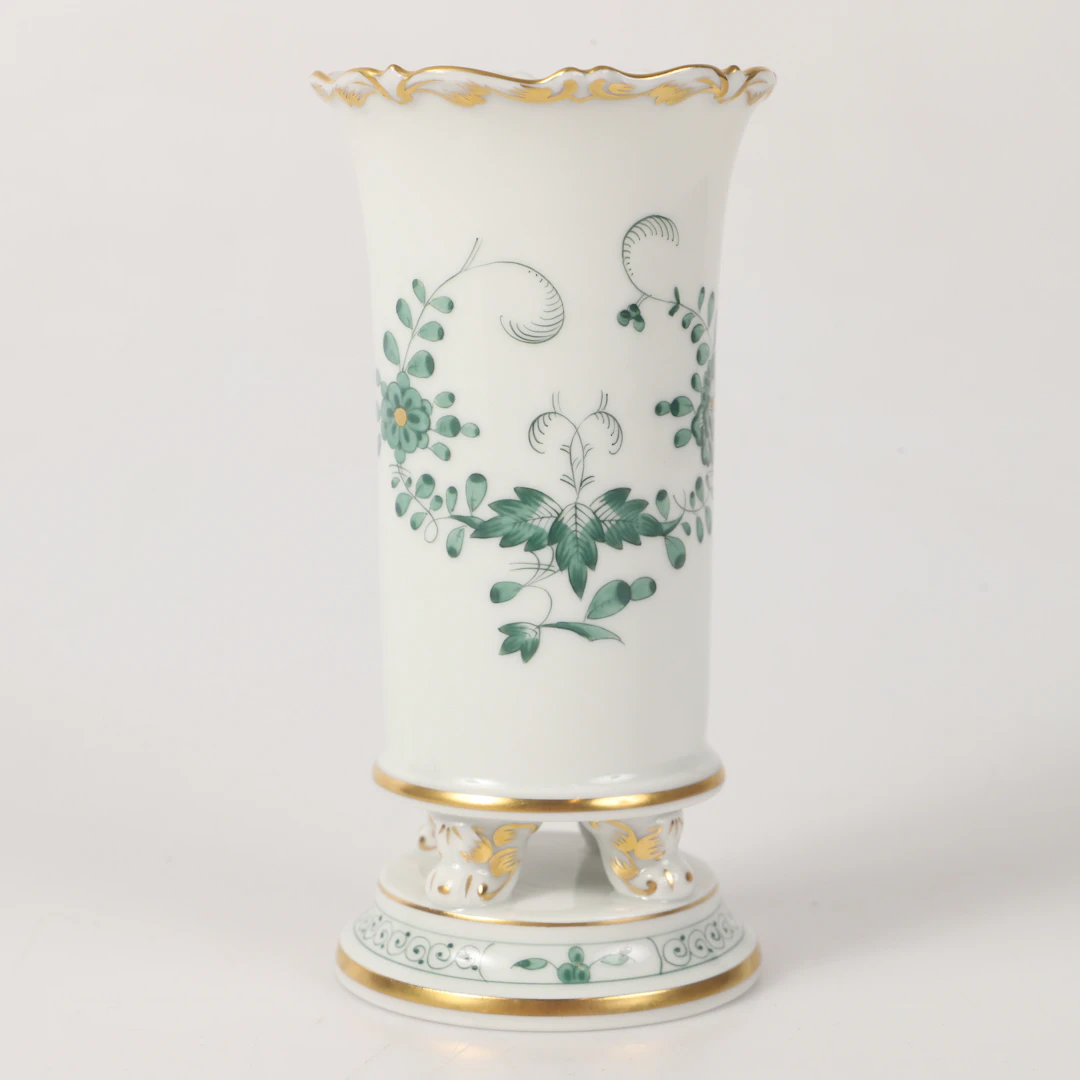VAS, "Green Indian Flowers", porslin, Meissen, Tyskland.