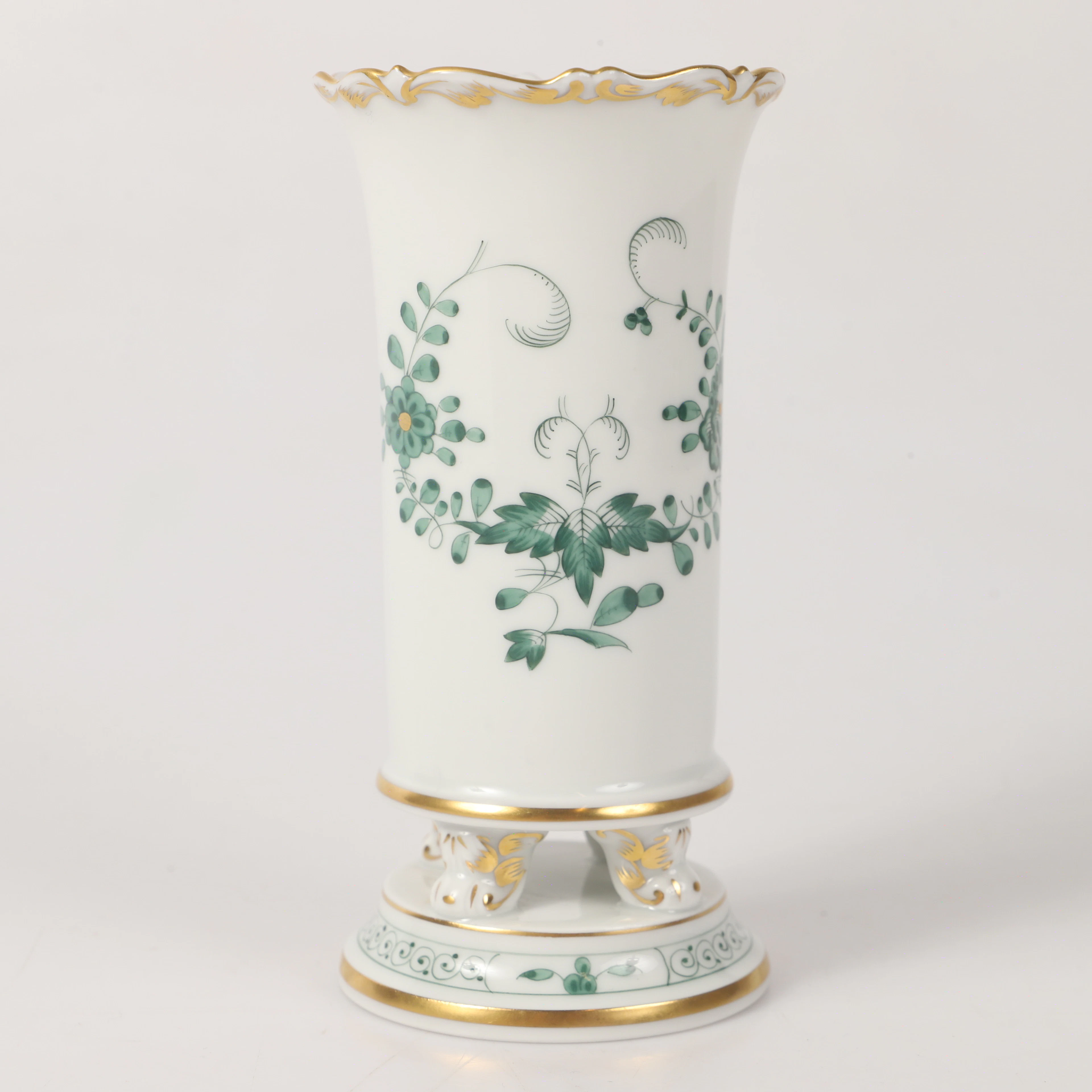 VAS, "Green Indian Flowers", porslin, Meissen, Tyskland.