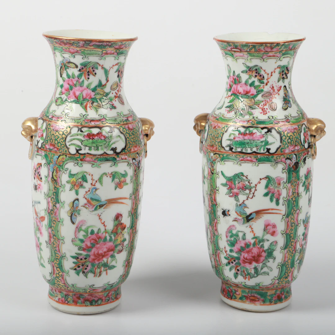VASER, 1 par, porslin, Kina, 1900-tal.