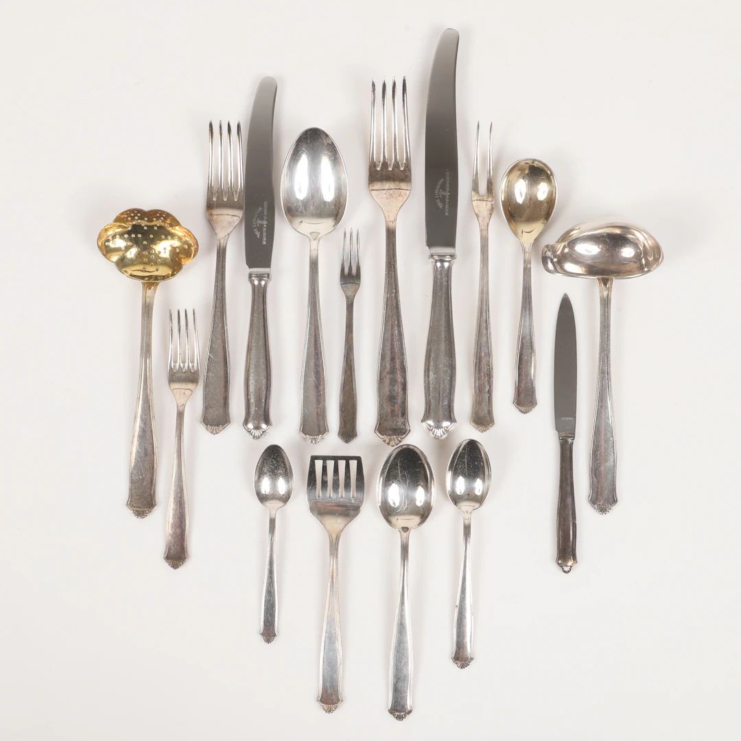 BESTICKSERVIS, 105 delar, nysilver, GAB, 1900-tal.