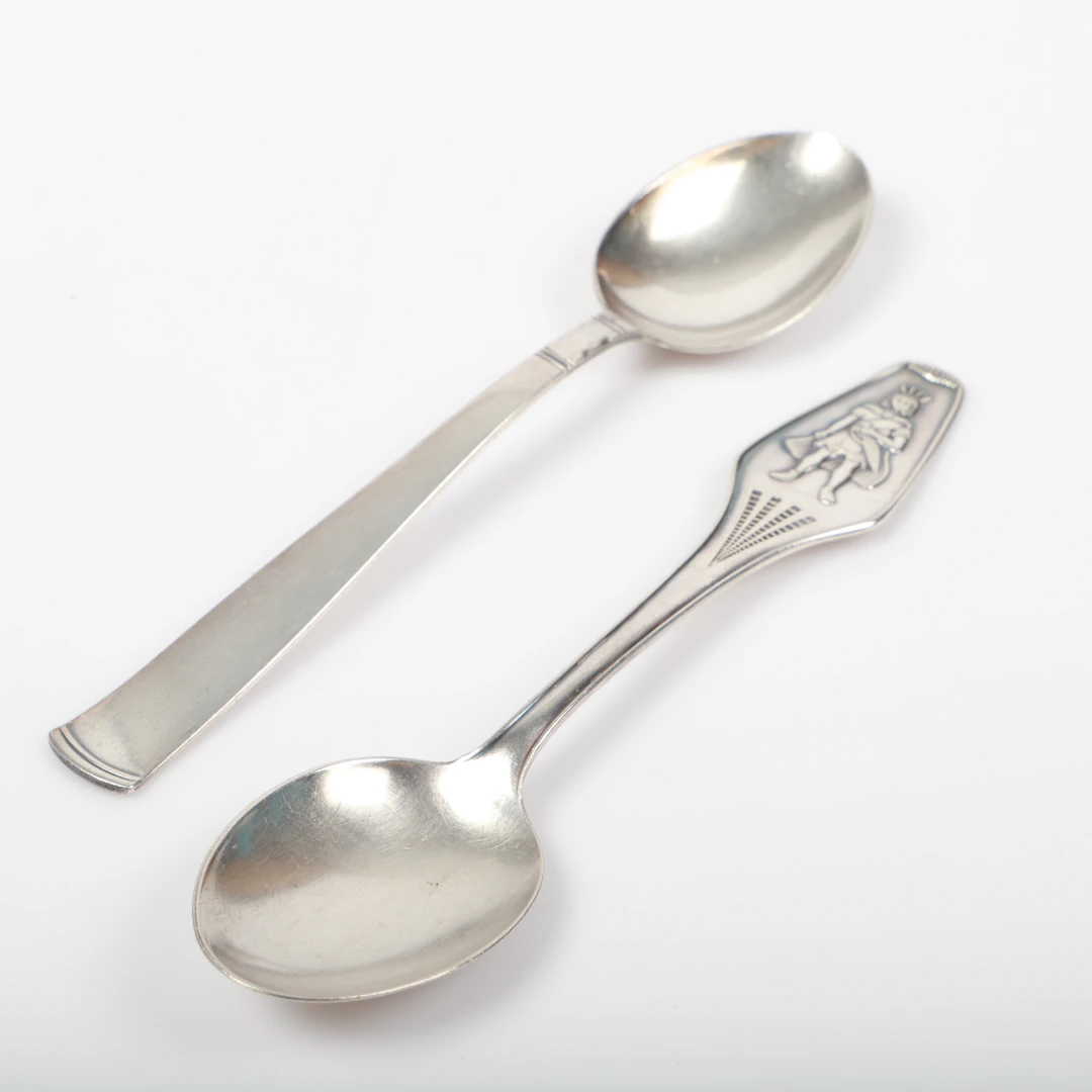 SKEDAR, 2 stycken, bl. a. "Rosenholm", silver.
