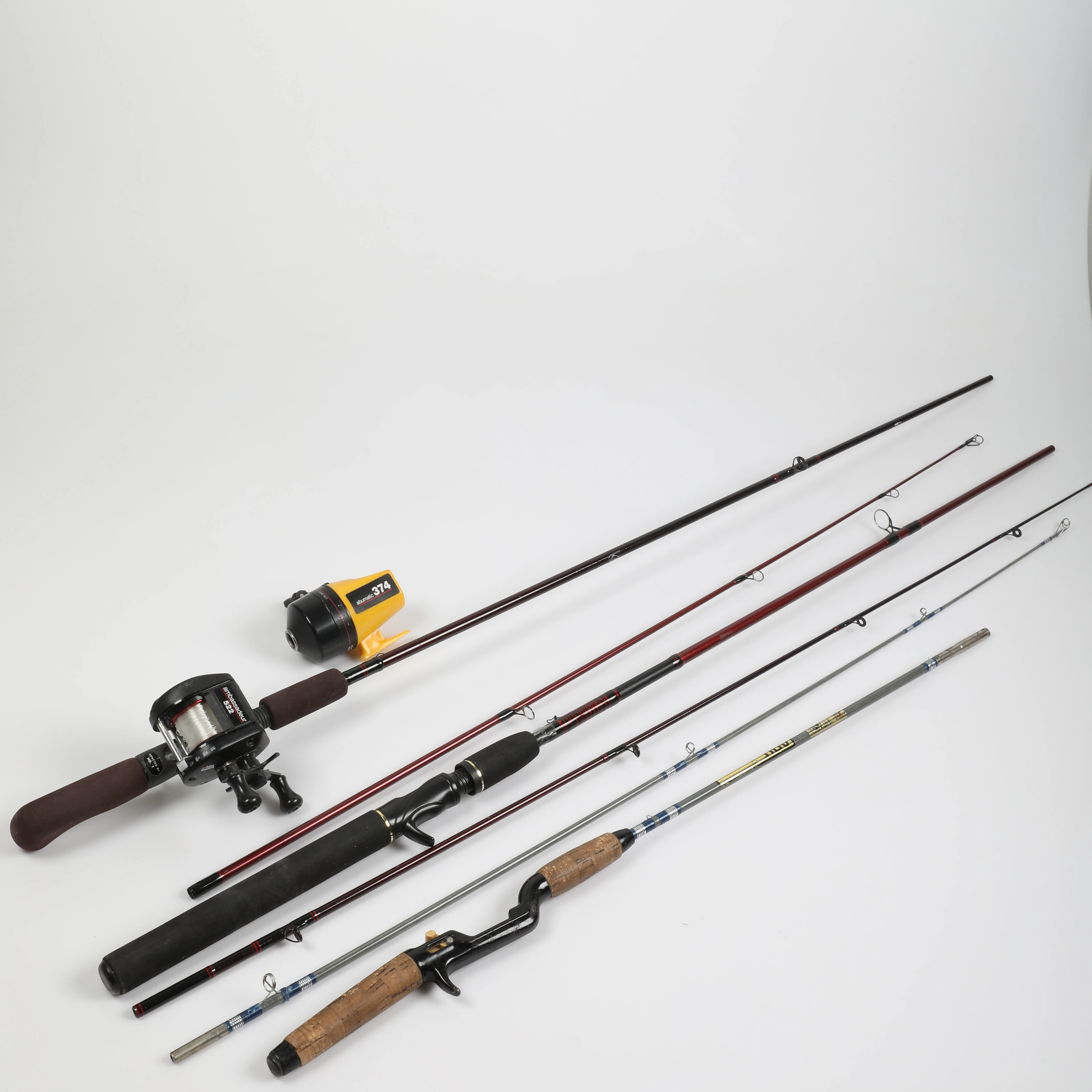 abu garcia black max 6'6 Abu Garcia Black Max Low Profile Baitcast Reel and Fishing Rod Combo