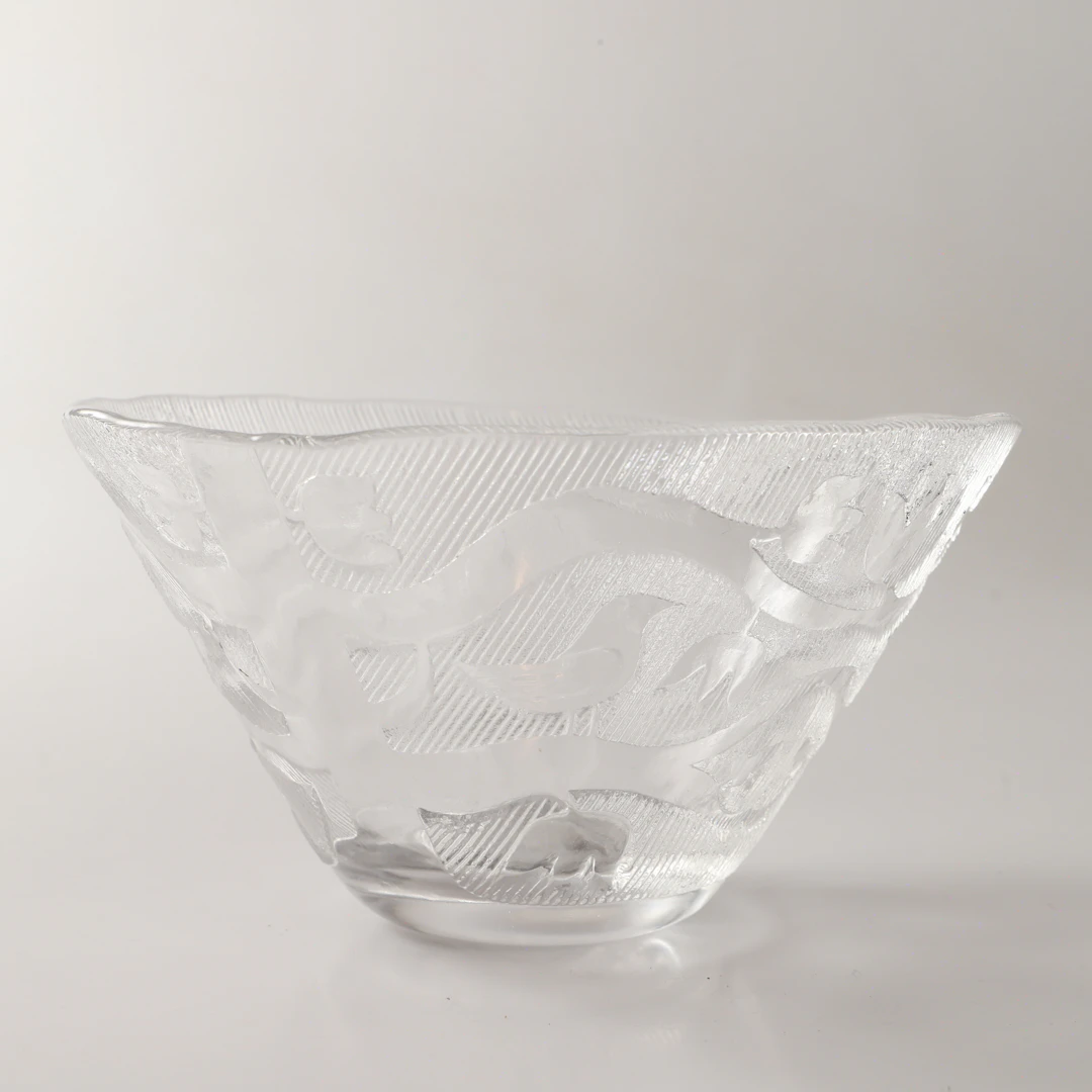 BERTIL VALLIEN. Skål, "Livets träd", glas, Boda.