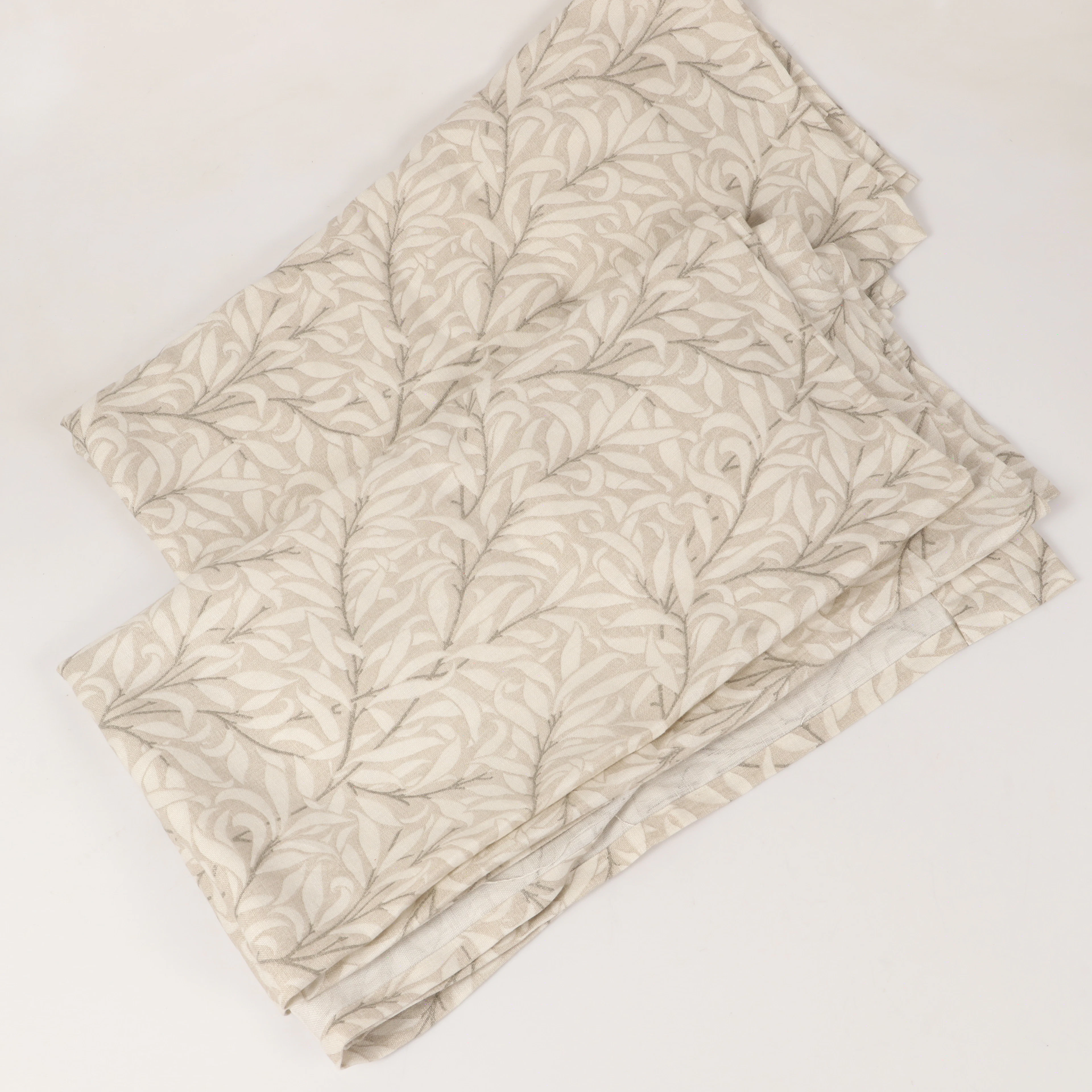 GARDINERLÄNGDER, 1 par, "Pure Willow Bough", linne, William Morris.