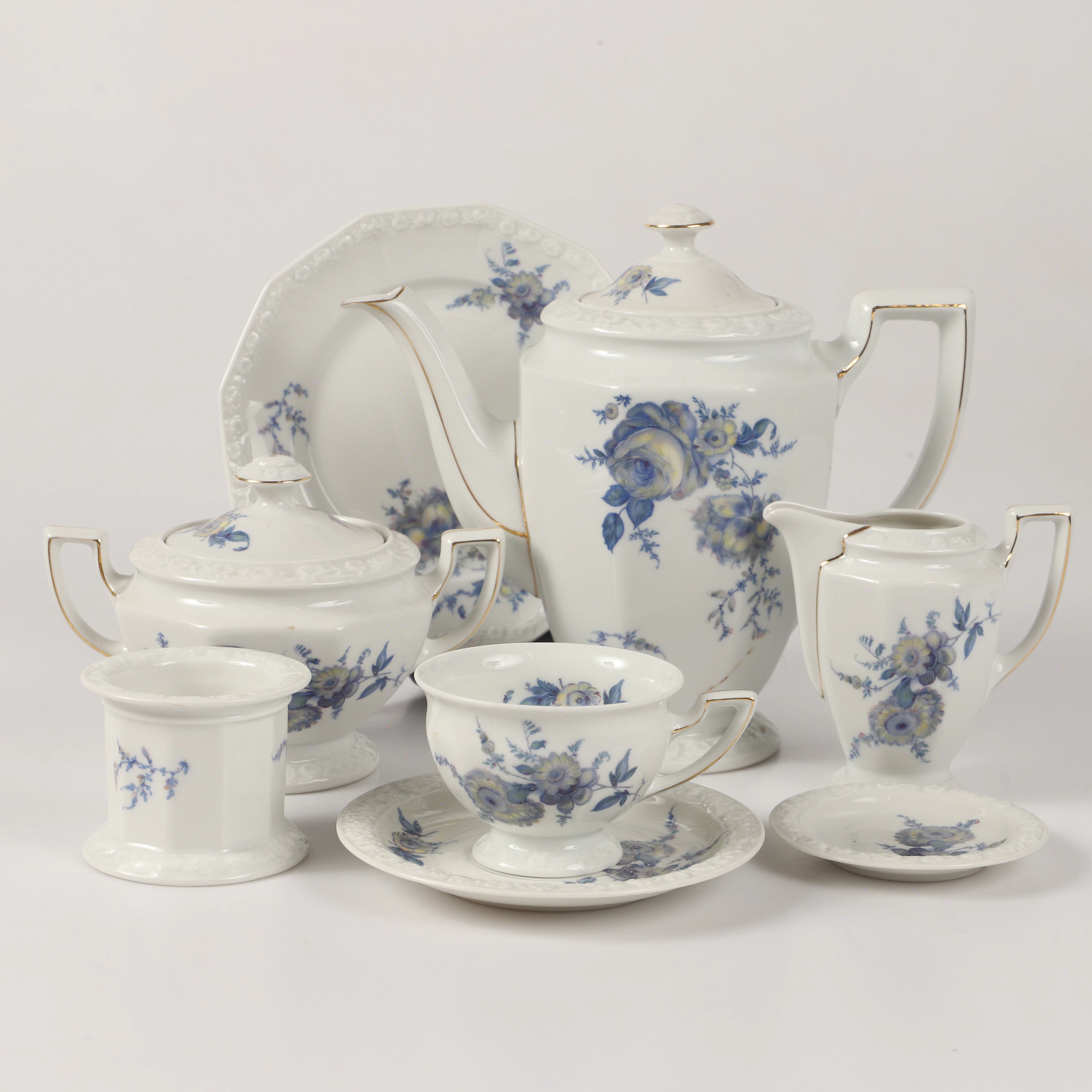 KAFFESERVIS, 35 delar, "Maria", porslin, Rosenthal, Tyskland.
