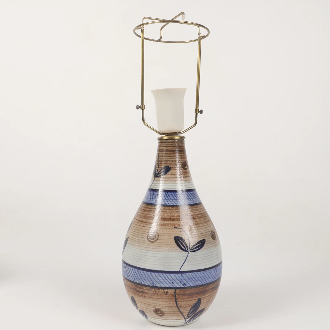 GERTRUD LÖNEGREN. Bordslampa, stengods, Rörstrand.