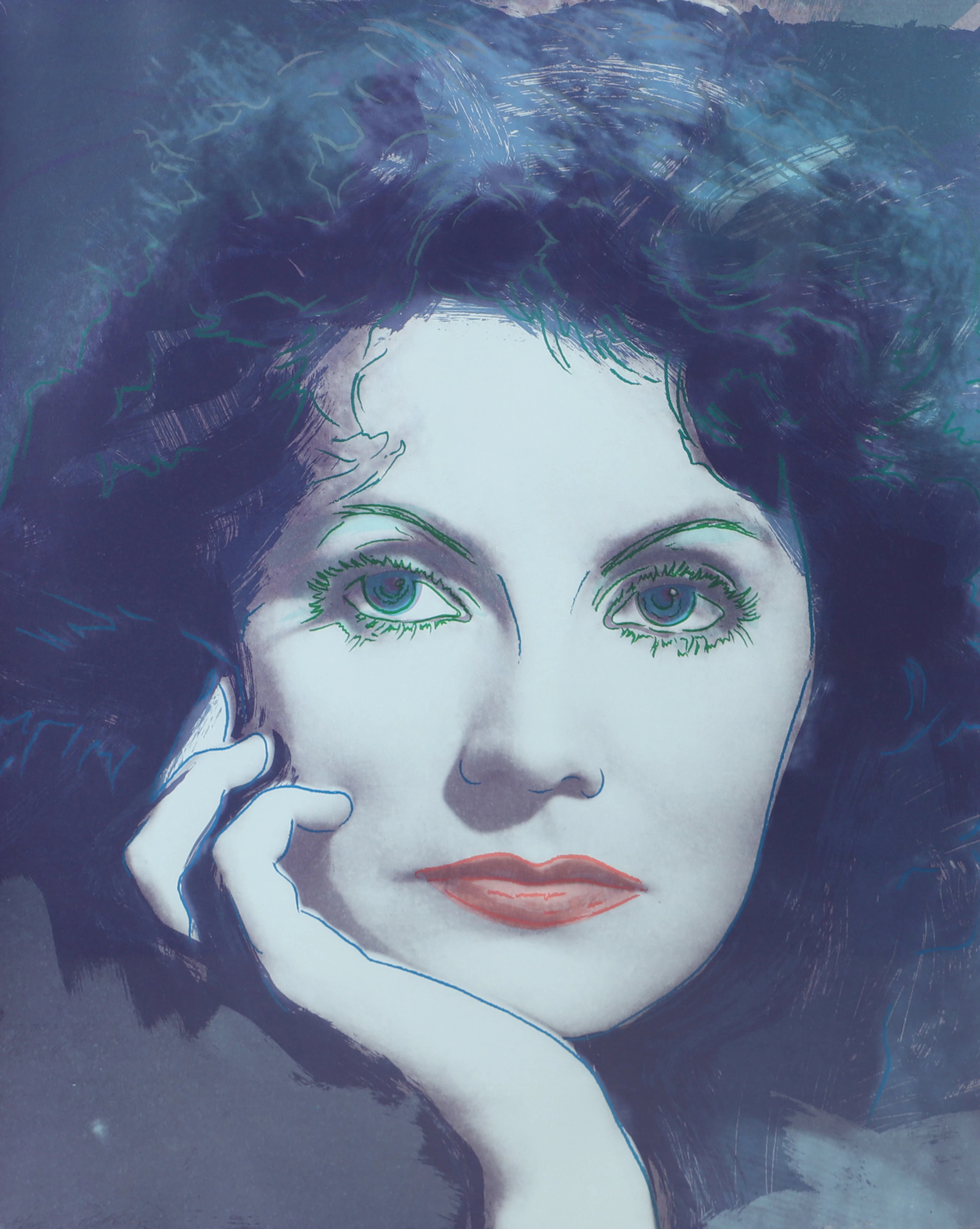 RUPERT JASEN SMITH. "Dreaming" färgserigrafi, ur Greta Garbo-sviten