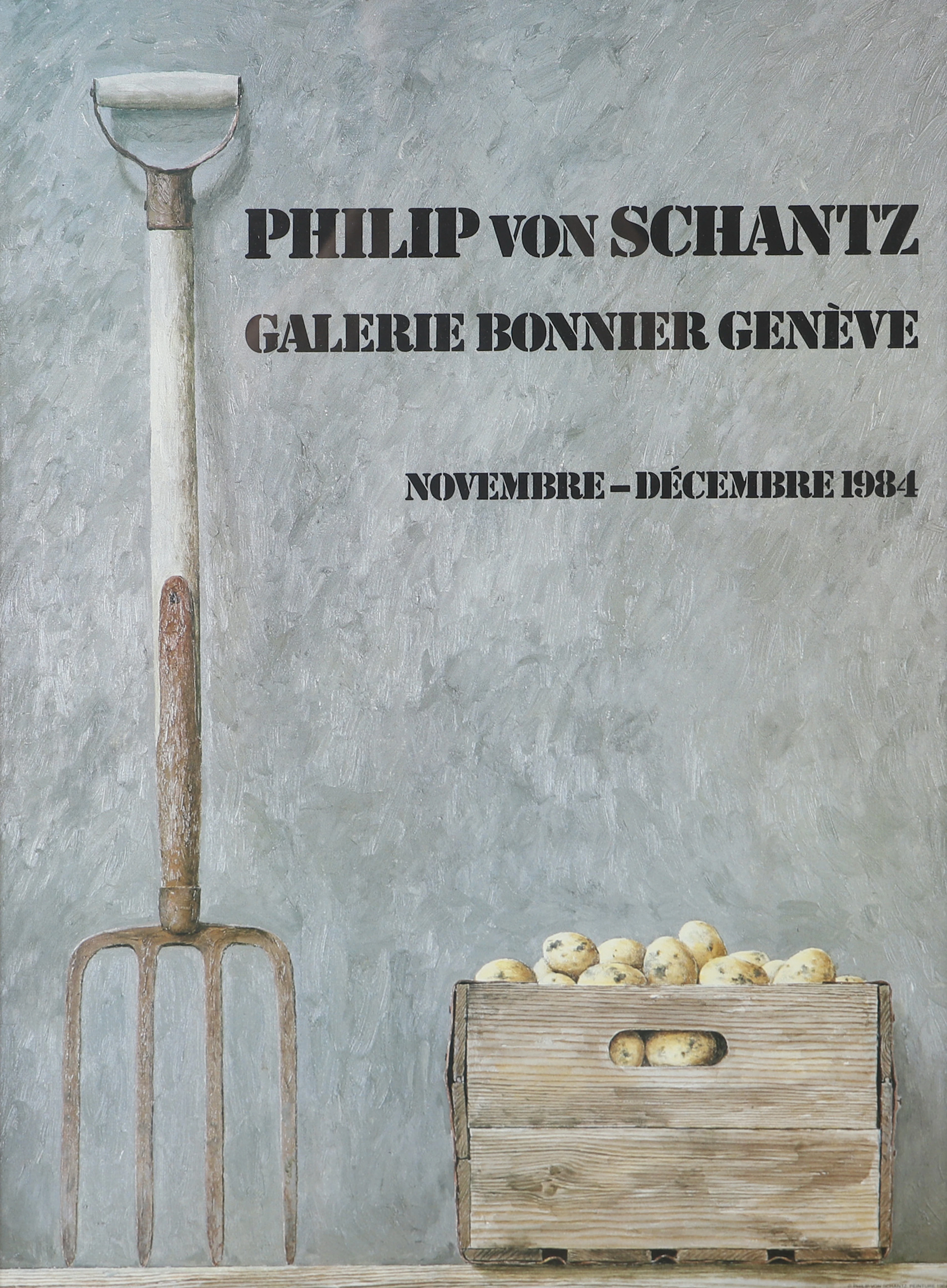 PHILIP VON SCHANTZ. EFTER. Utställningsaffisch.