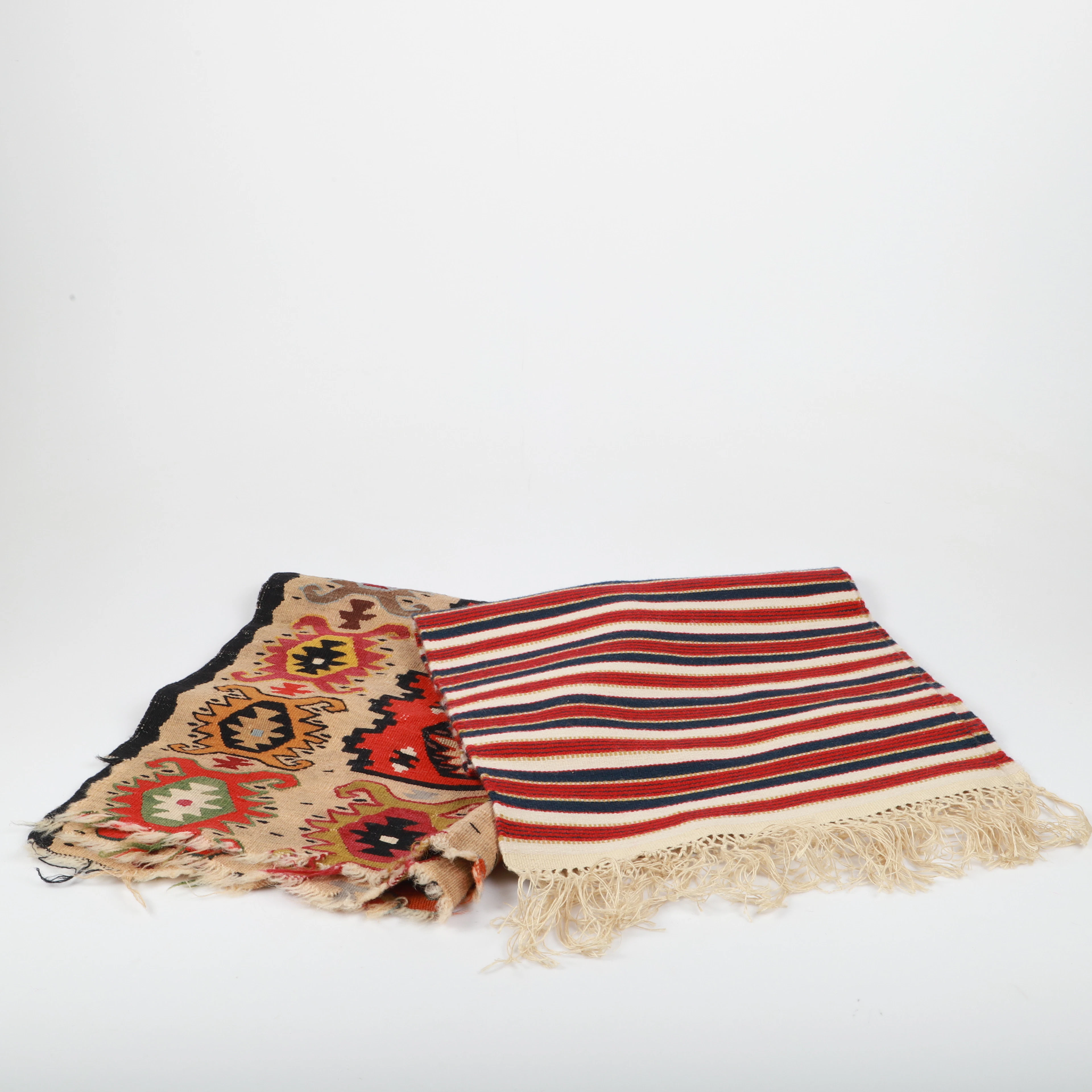 BÄNKALÄNGDER, 2 stycken, allmoge, bl. a. Göinge, Skåne, 1900-tal.
