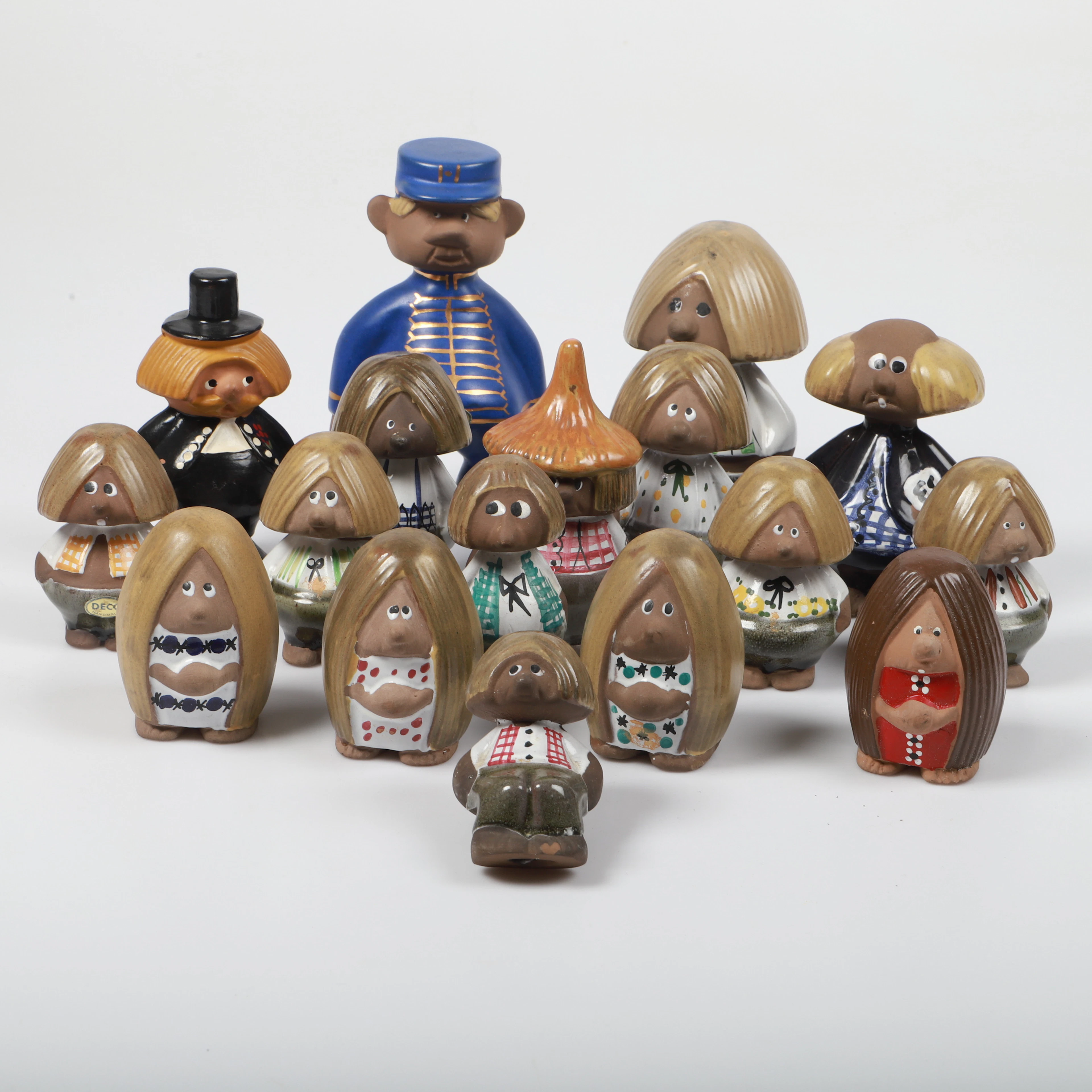 KURT NILSSON. Figuriner, 17 stycken, troll mm, Deco.
