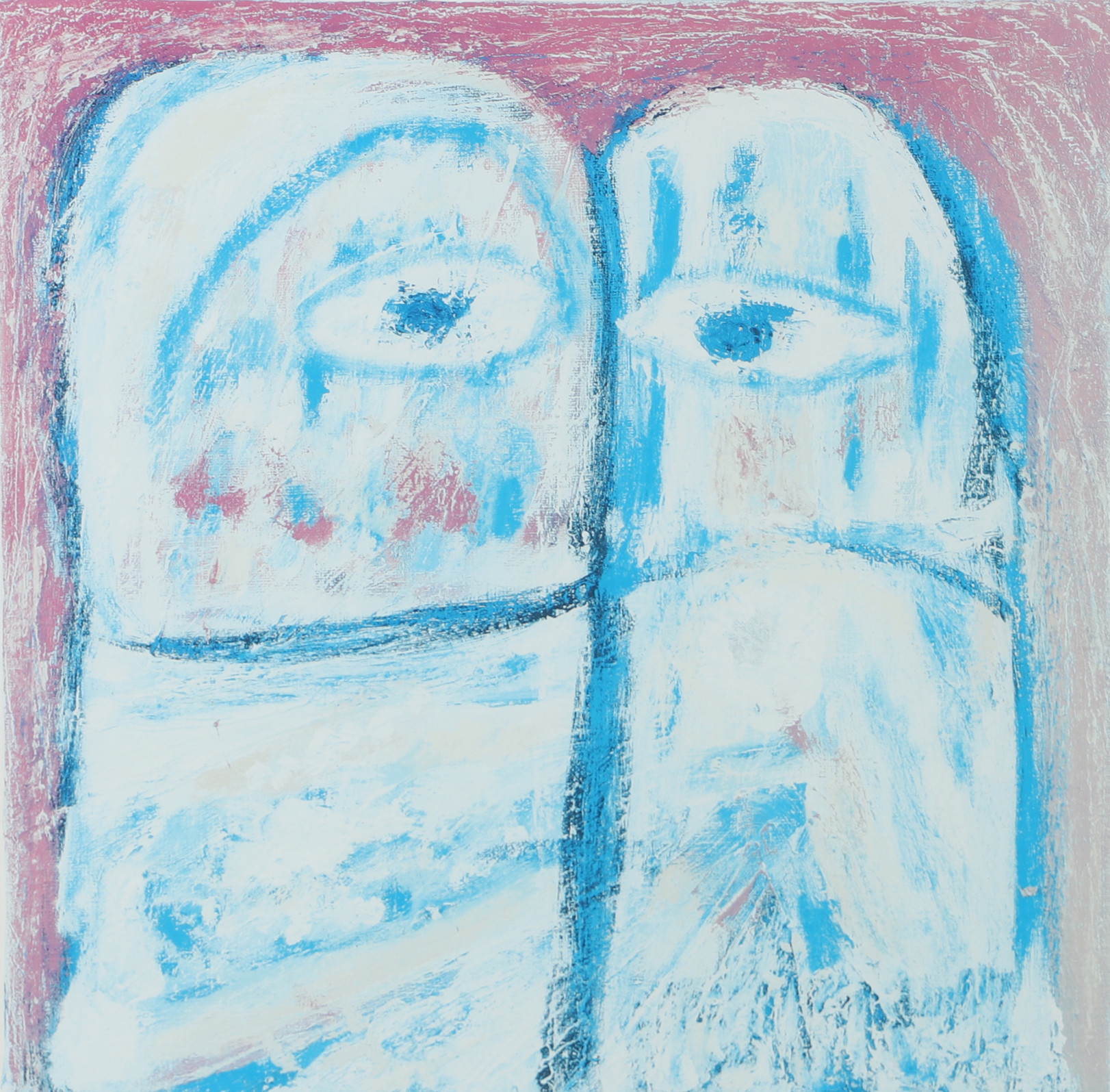 JÖRGEN NASH. "Tvillingar", färglitografi, signerad 2002.