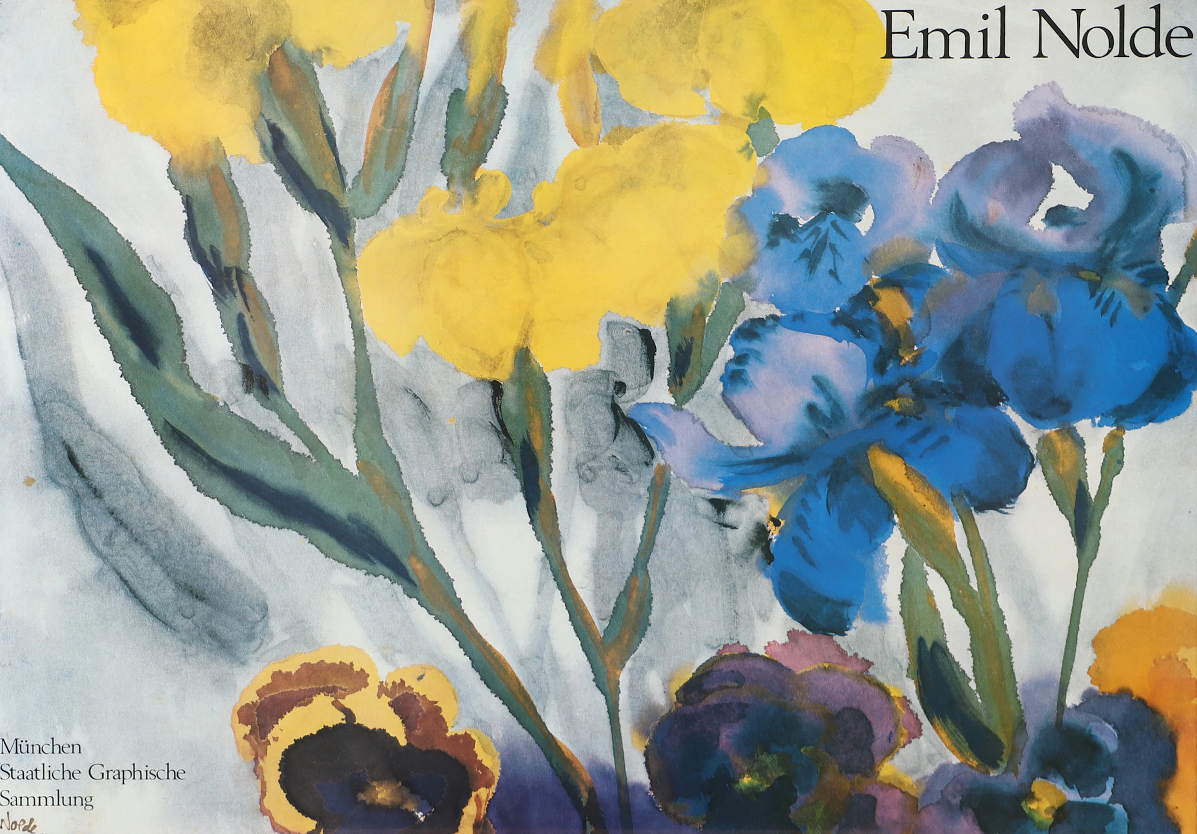 EMIL NOLDE. Utställningsaffisch München.