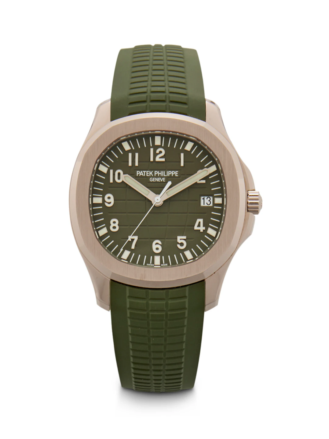 PATEK PHILIPPE. AN 18K WHITE GOLD AUTOMATIC WRISTWATCH WITH DATE