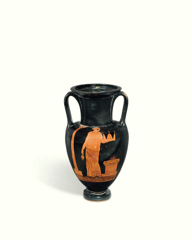 AN ATTIC RED-FIGURED NOLAN AMPHORA