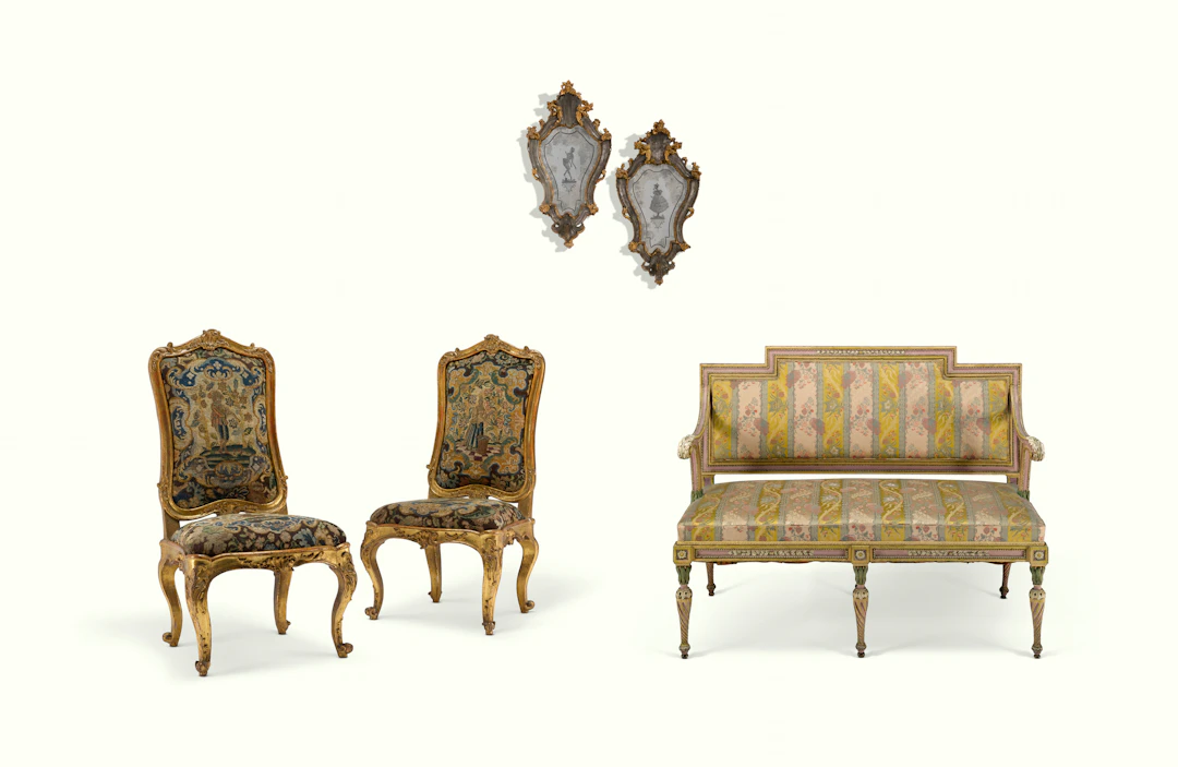 A GROUP OF NORTH ITALIAN FURNITURE