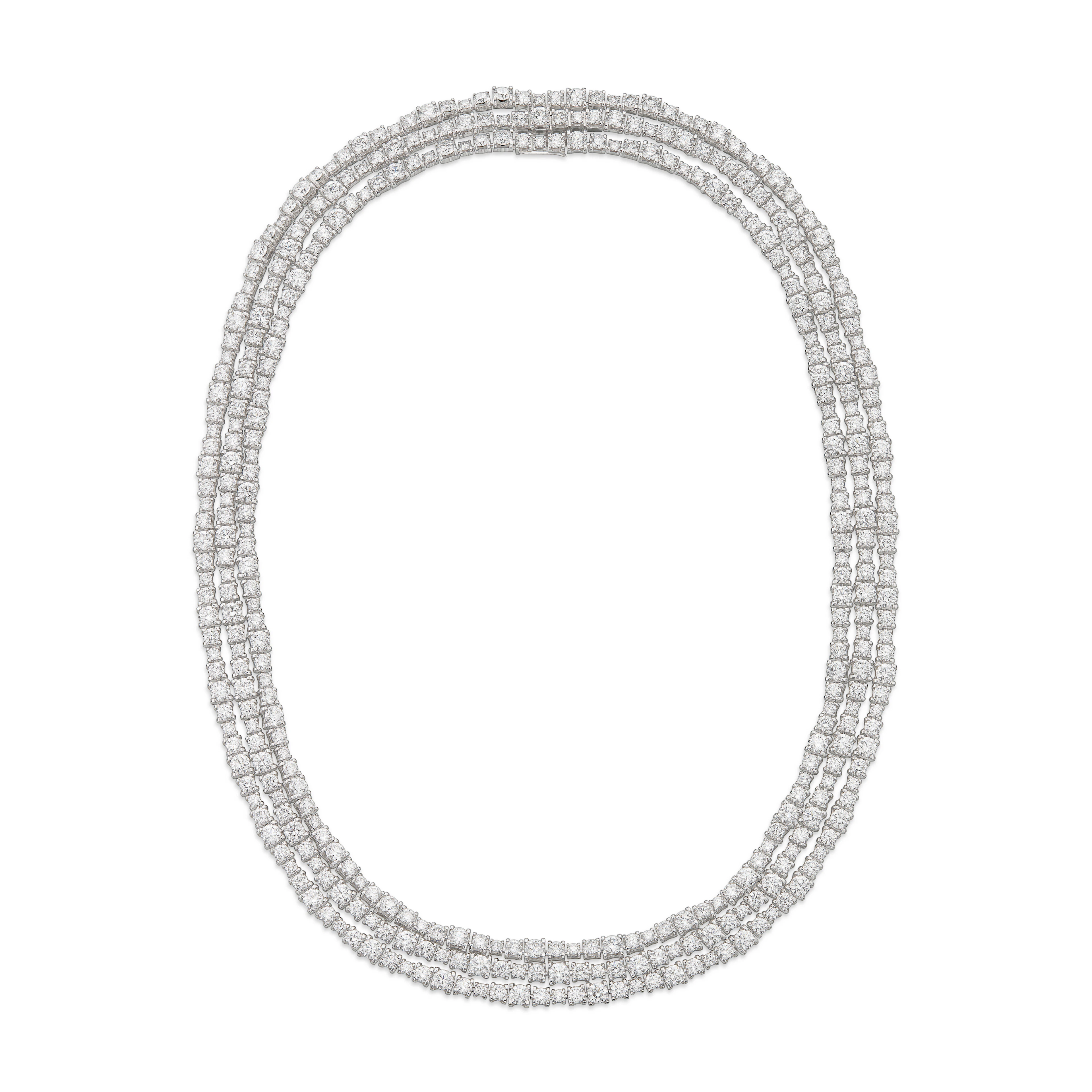 CARTIER DIAMOND 'ESSENTIAL LINES' NECKLACE