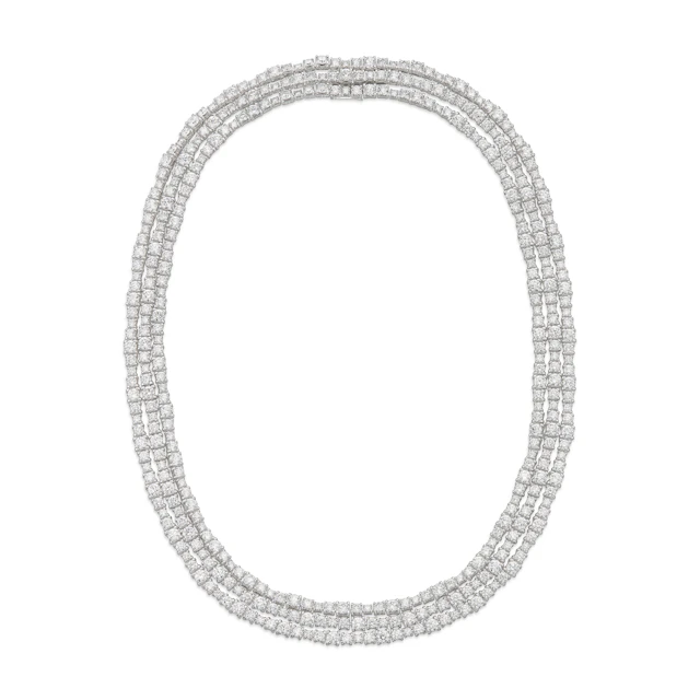 CARTIER DIAMOND 'ESSENTIAL LINES' NECKLACE