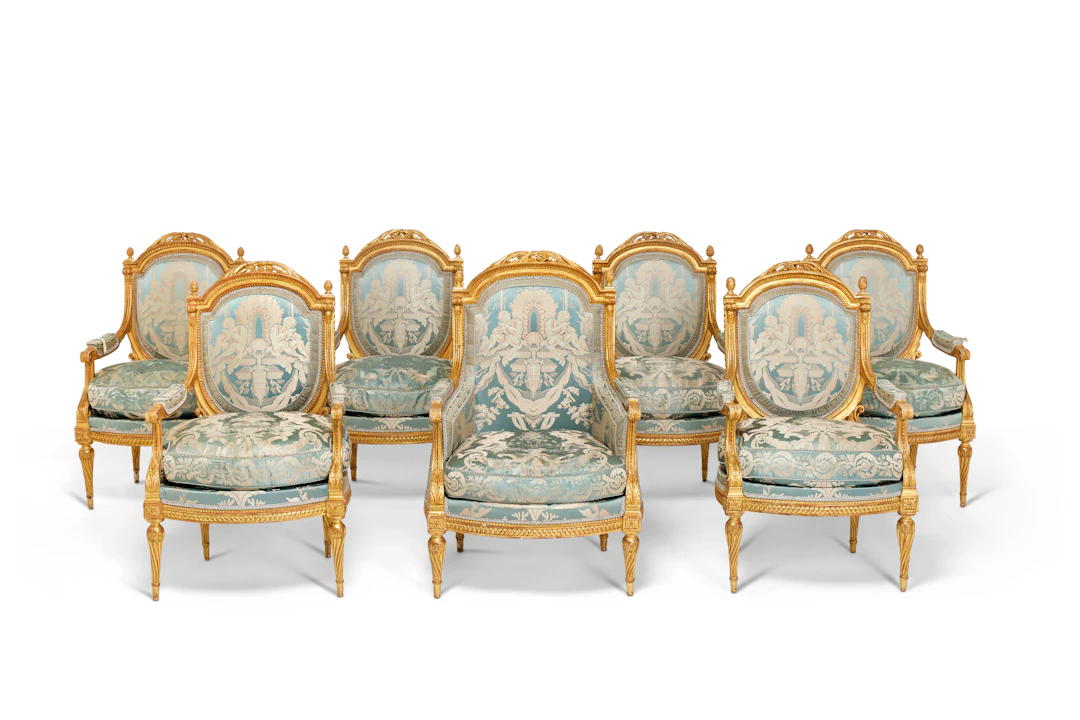 MOBILIER DE SALON D'EPOQUE LOUIS XVI