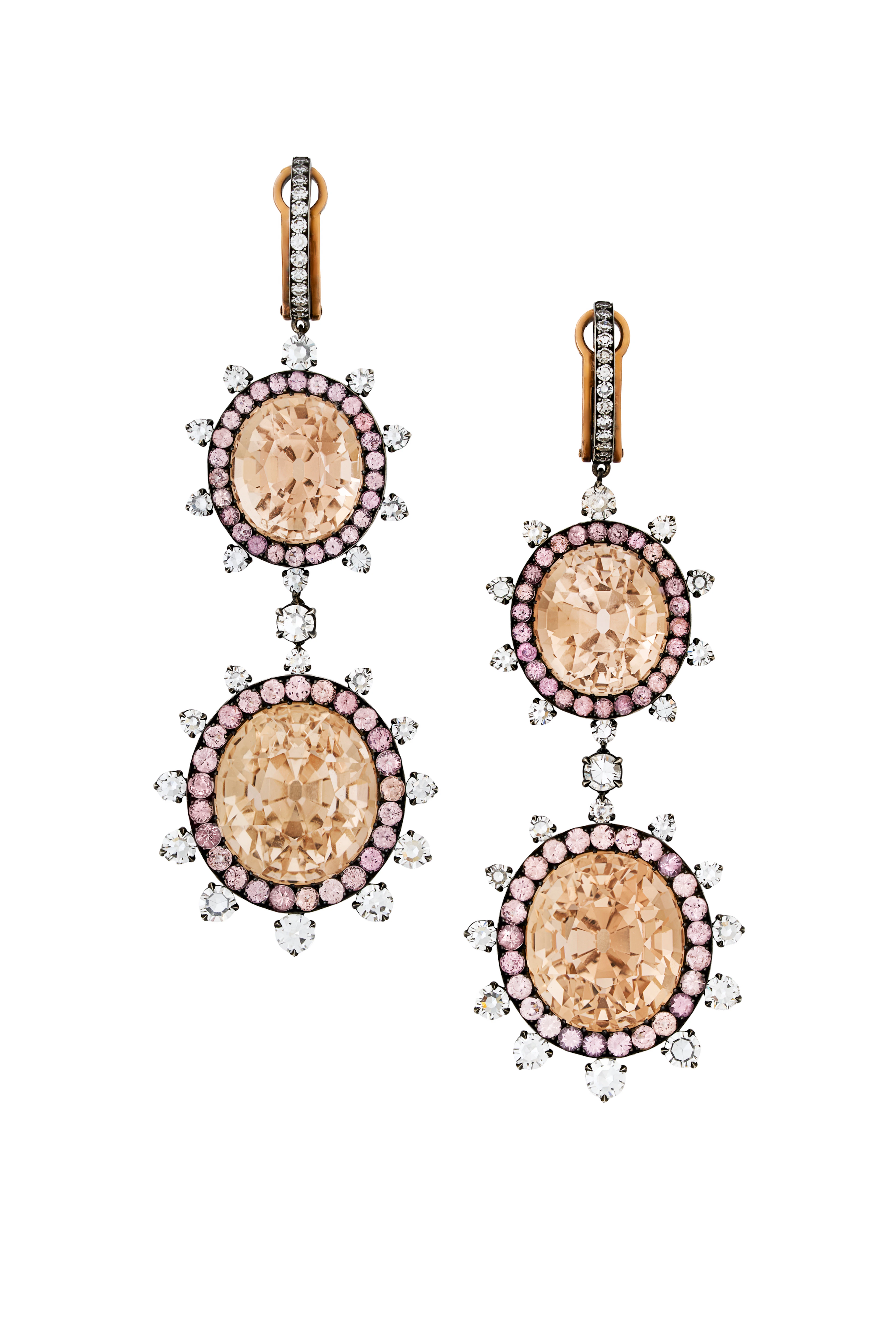 JAR TOPAZ AND DIAMOND EARRINGS