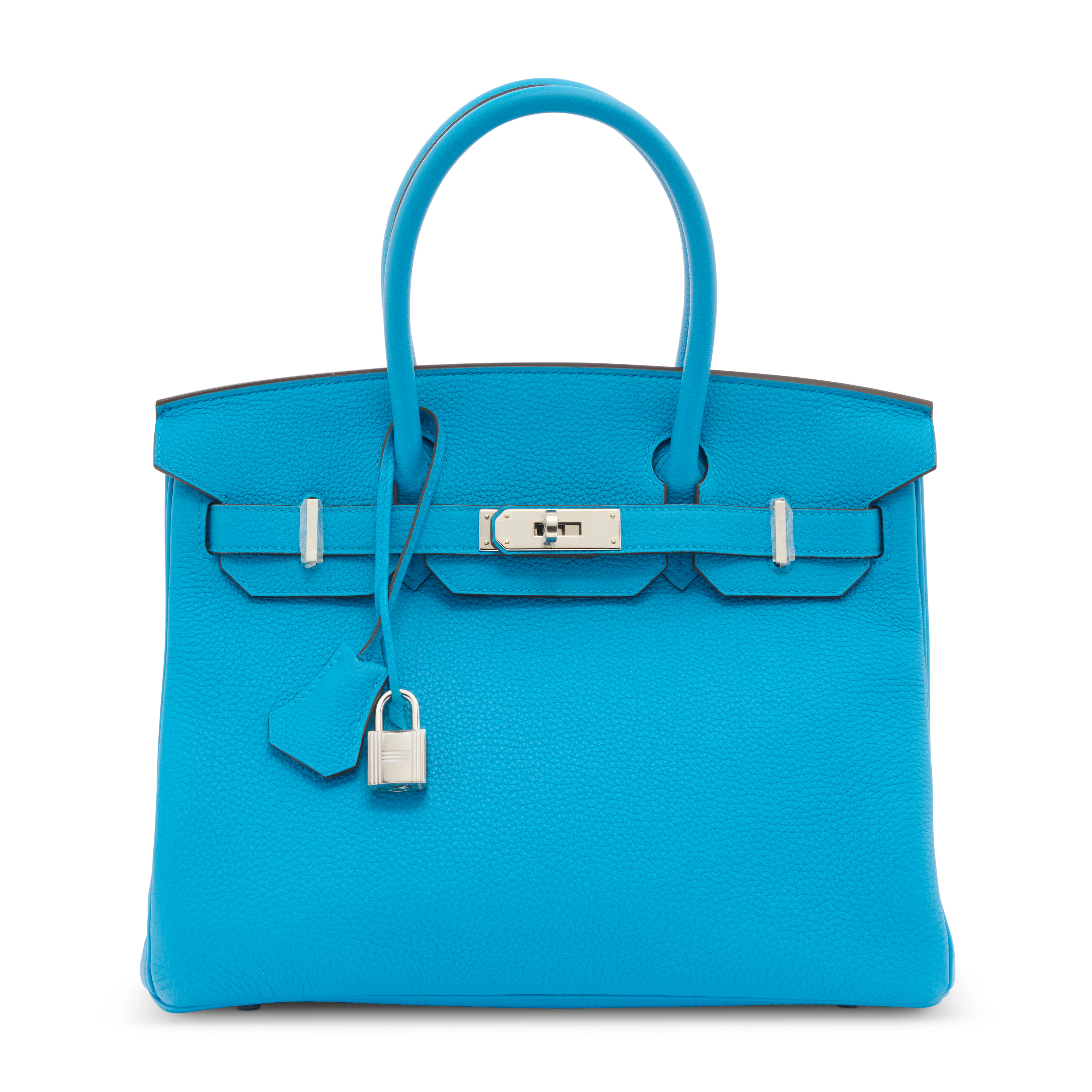 A LIMITED EDITION BLEU ZANZIBAR & MALACHITE TOGO LEATHER VERSO BIRKIN