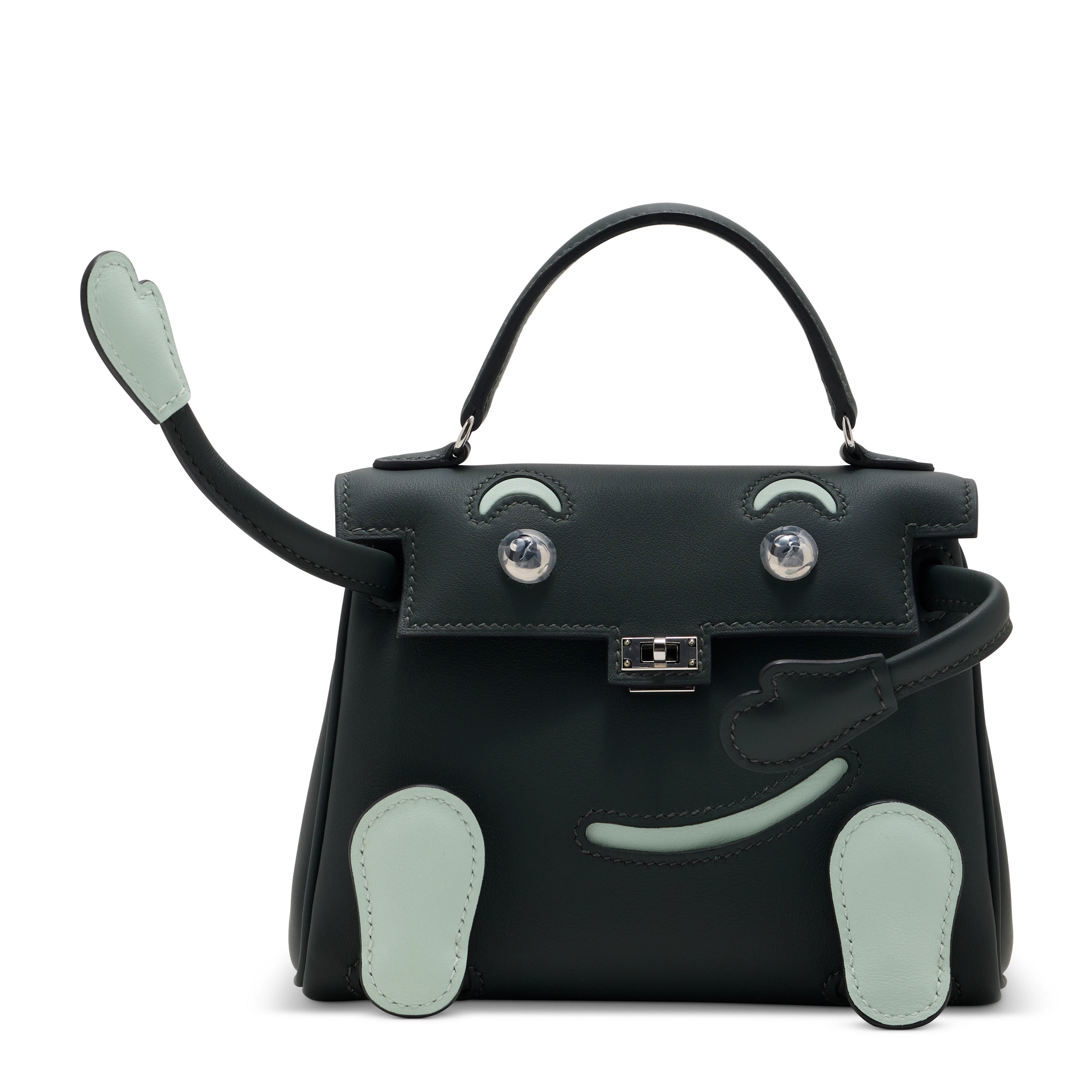 A LIMITED EDITION VERT FONCÉ & VERT PEPPERMINT SWIFT LEATHER QUELLE