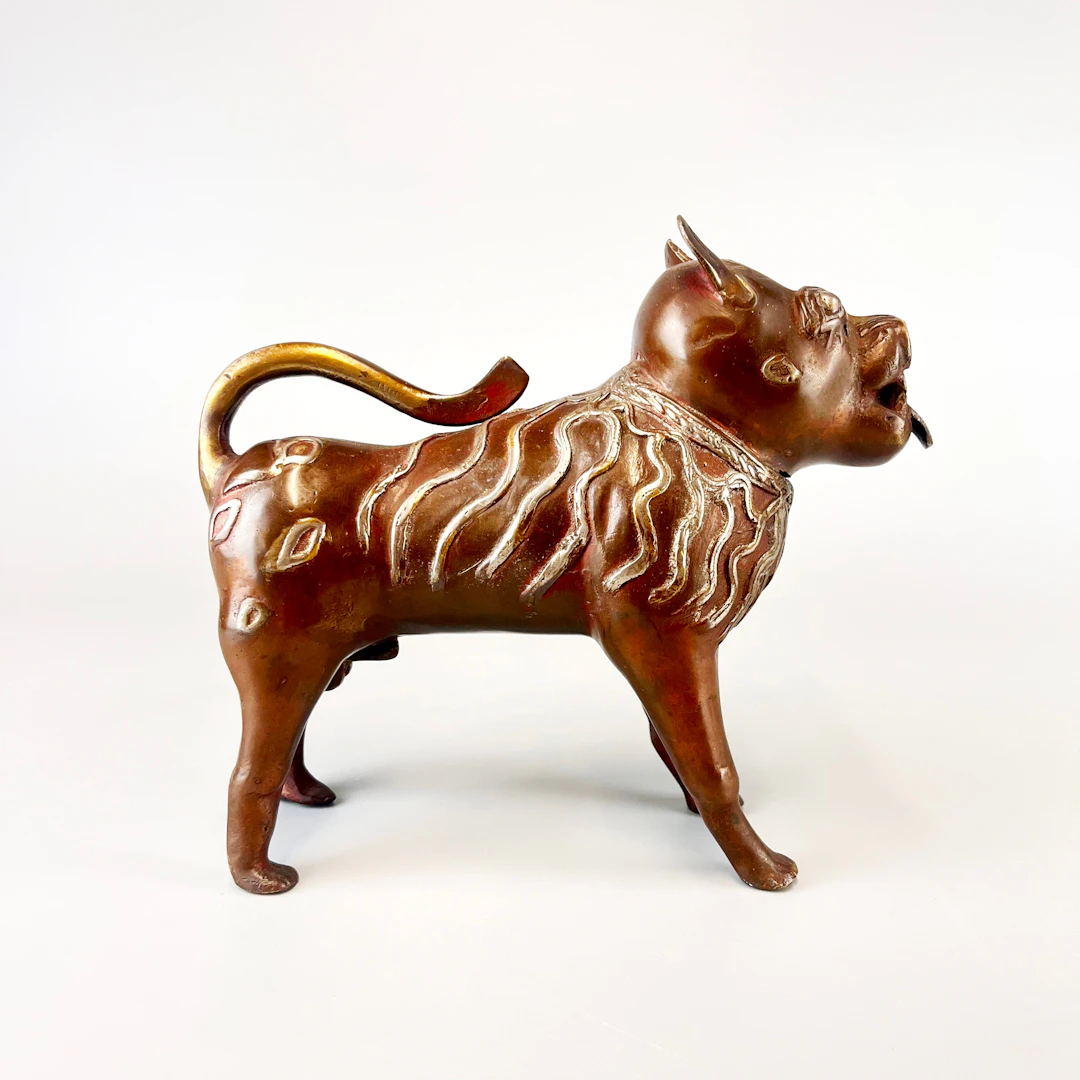 BENIN BRONZE ANIMAL.