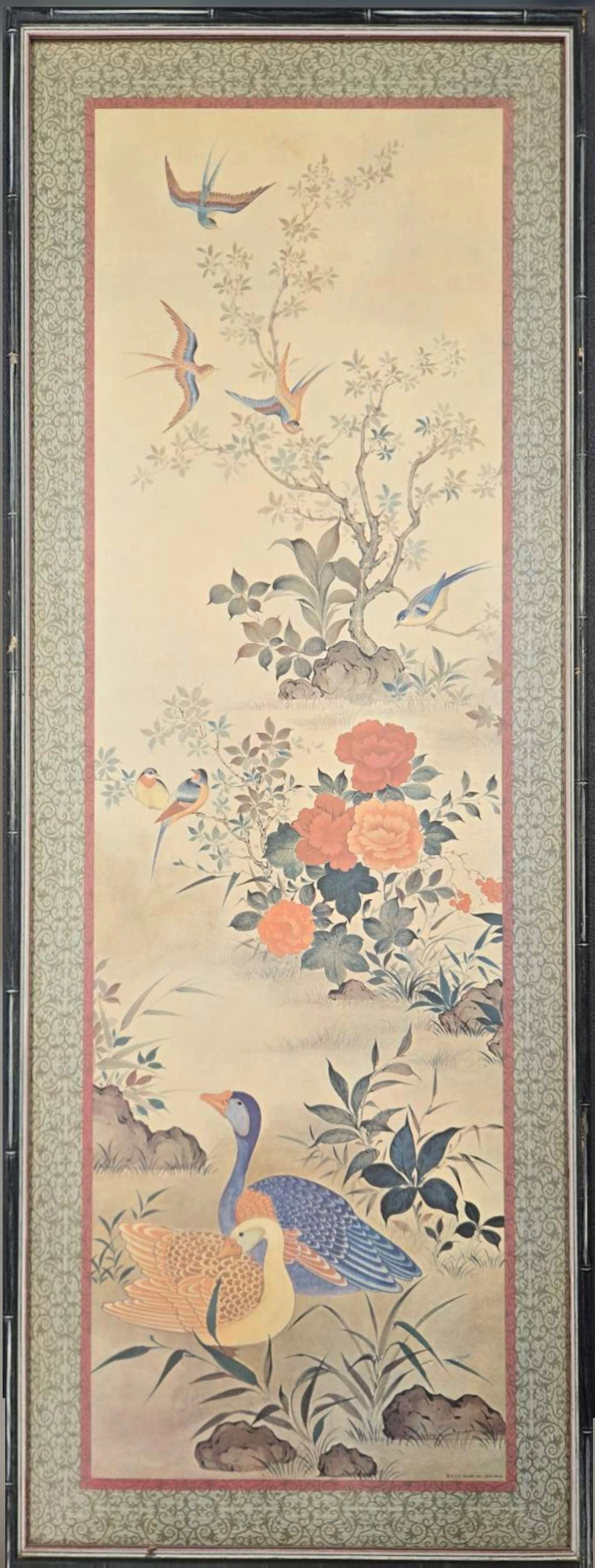 FRAMED CHINESE PRINT.