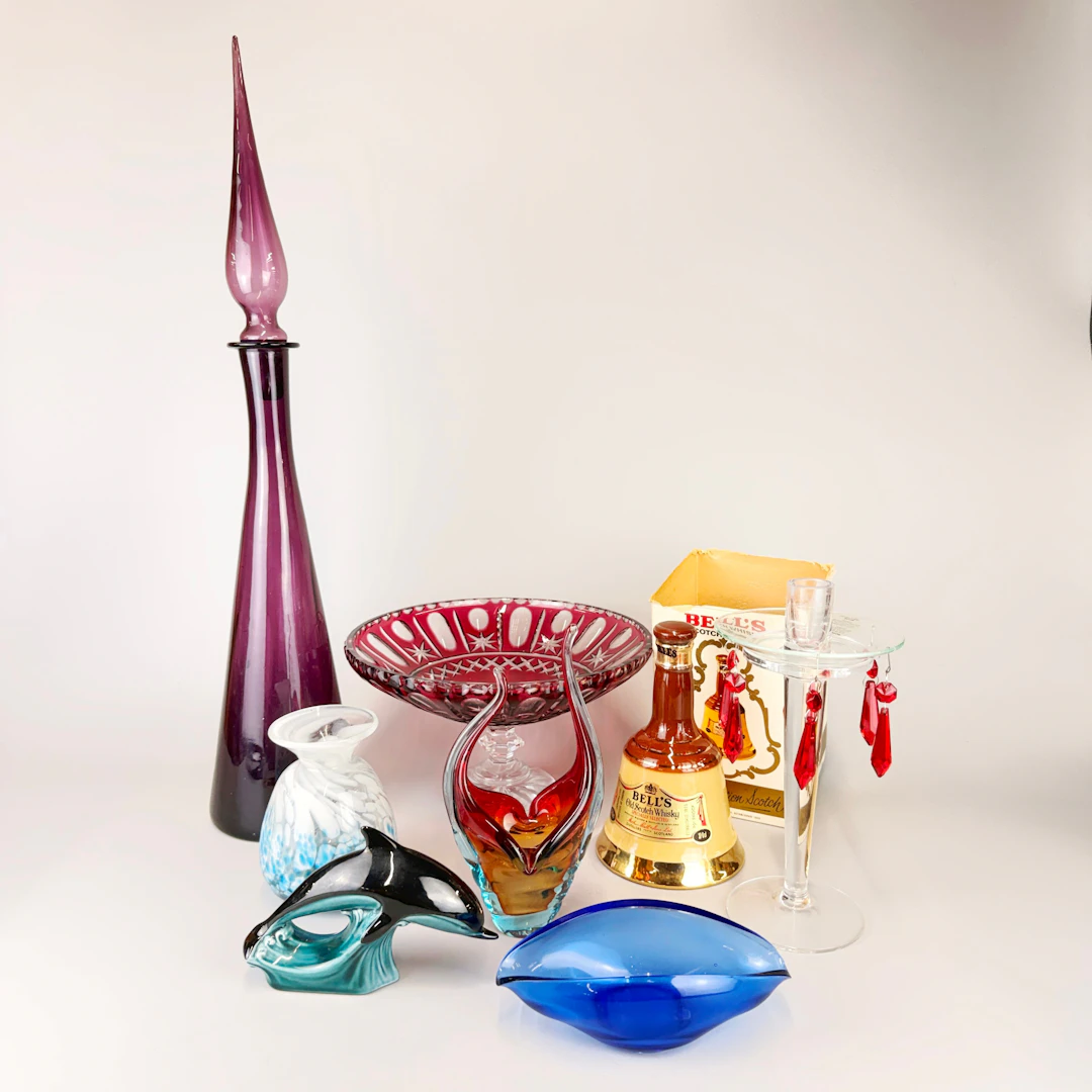 MIXED GLASSWARE ITEMS, ETC.