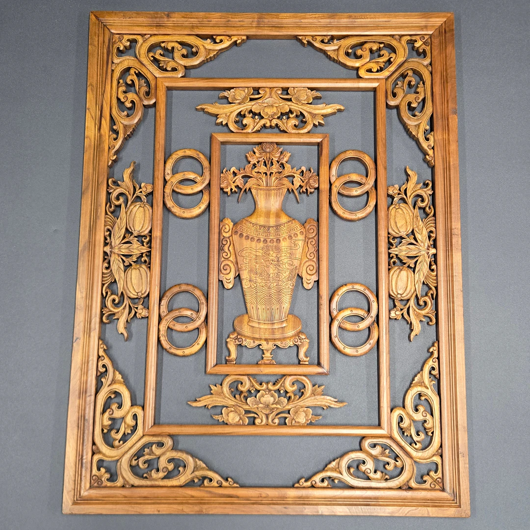 CHINESE HARDWOOD PANEL.
