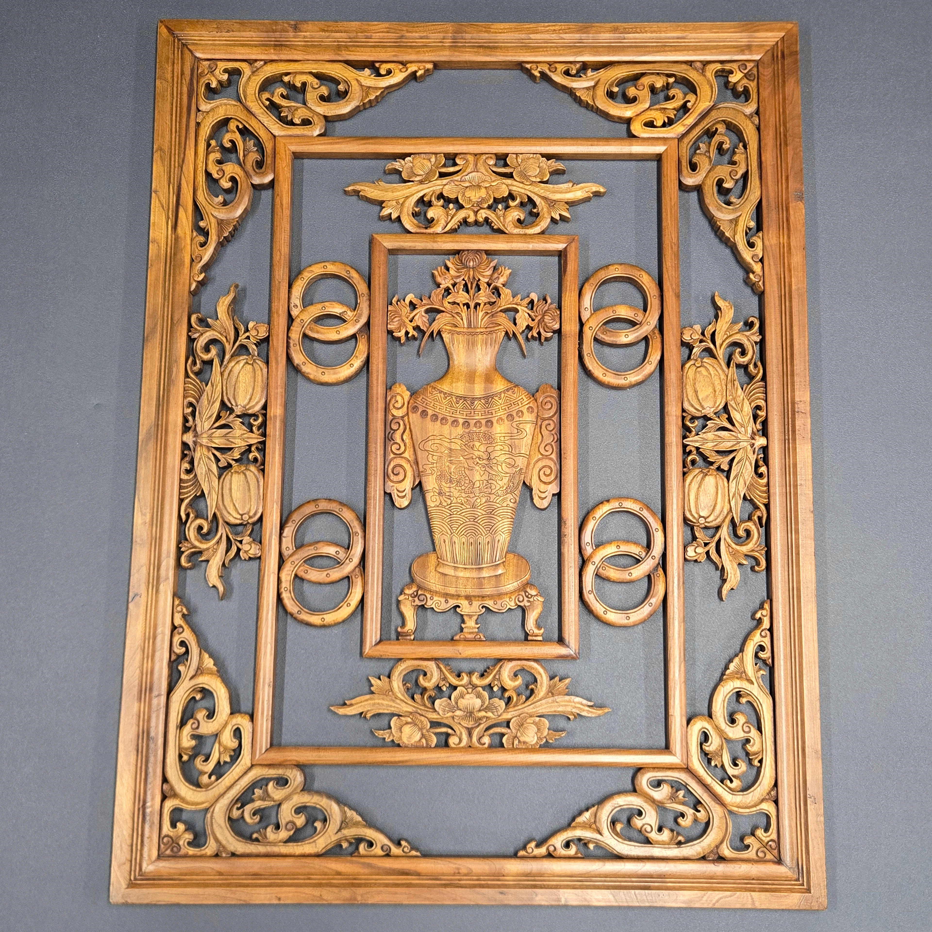 CHINESE HARDWOOD PANEL.