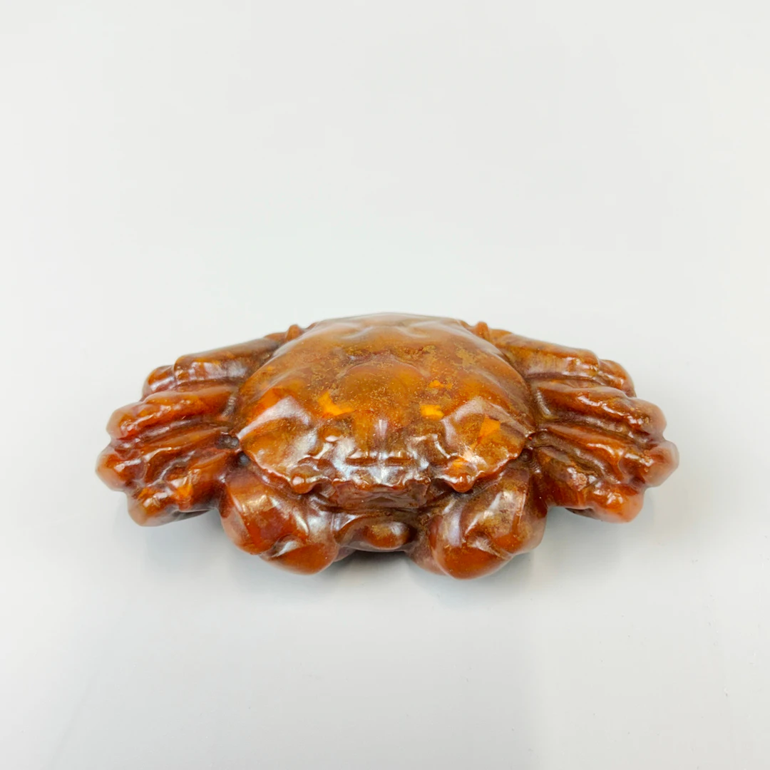 CHINESE JADE/HARDSTONE CRAB.