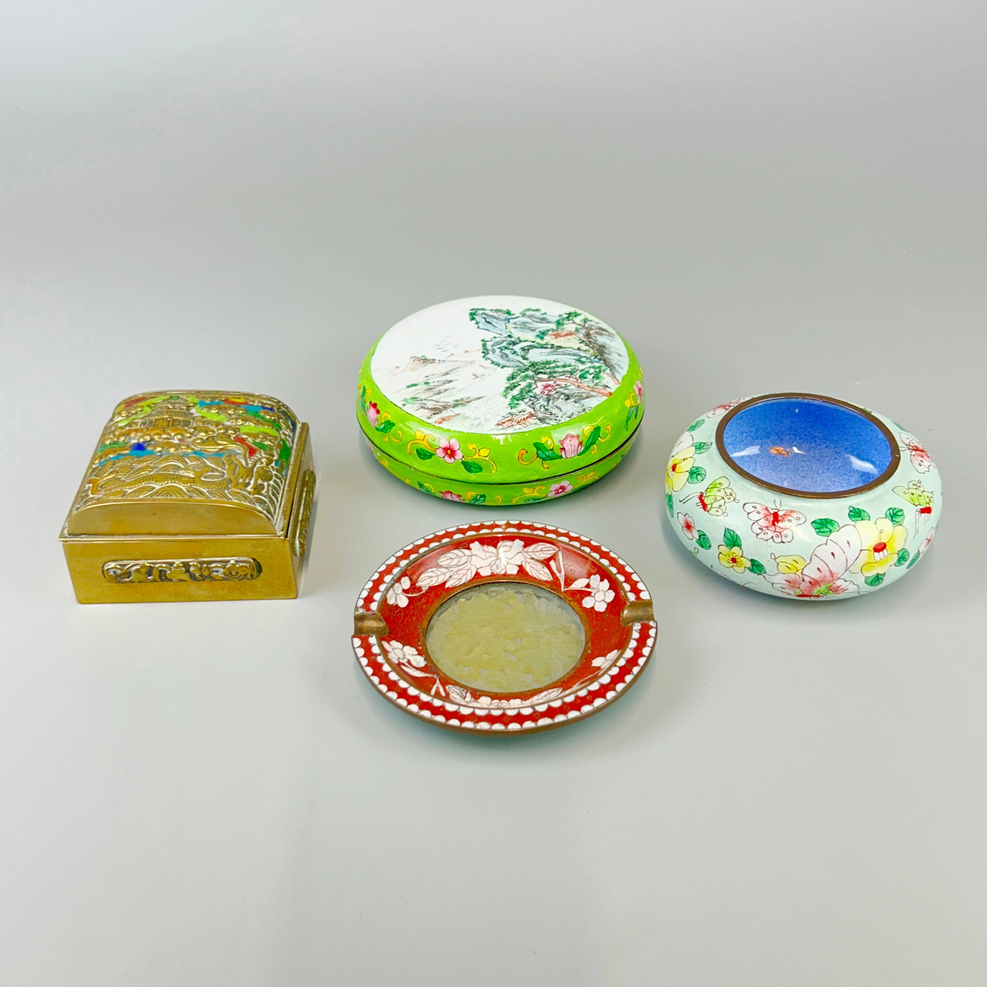 CLOISONNÉ & CANTON ITEMS.