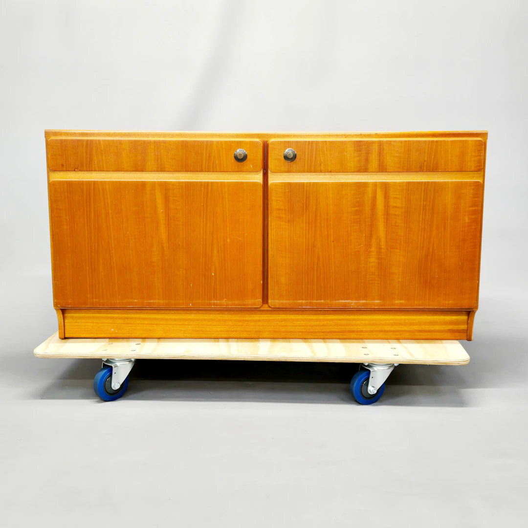 MCINTOSH TEAK SIDEBOARD.