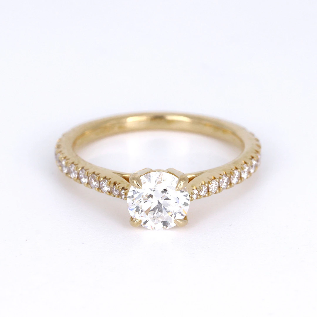5257250. 18CT FLAWLESS DIAMOND SOLITAIRE RING.